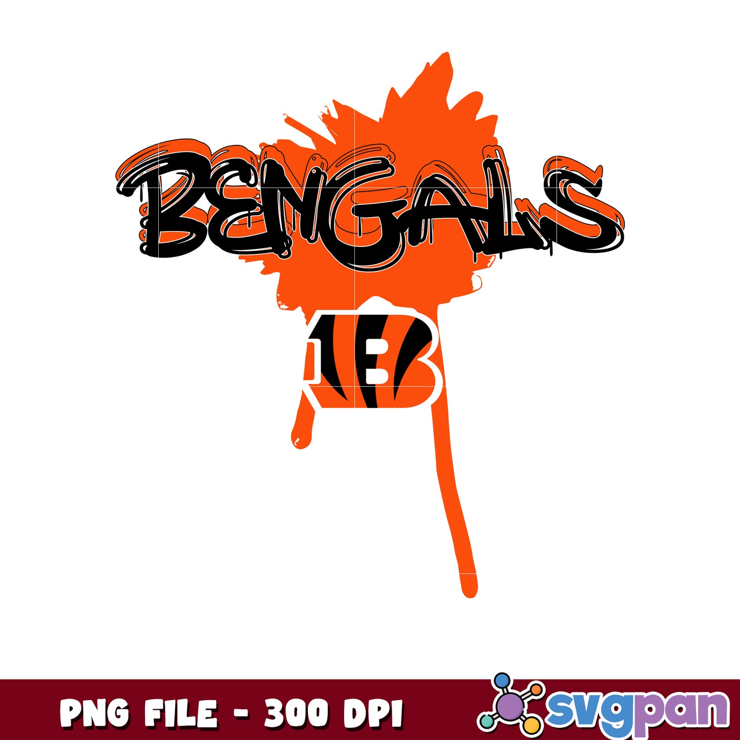 Painting design of cincinnati bengals team png, national football league 2025 png, nfl games png