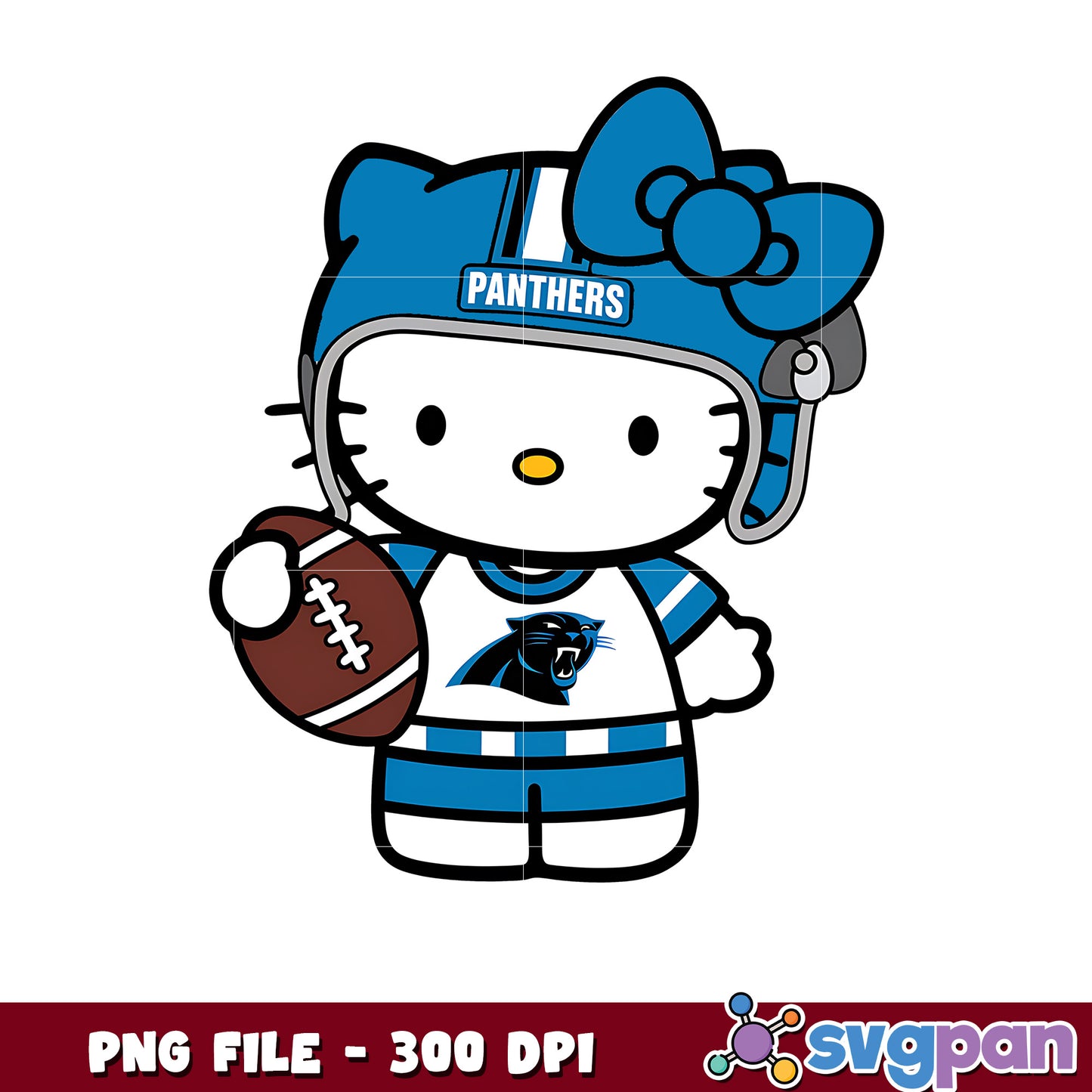 Panthers hello kitty png, nfl bracket png, nfl combine png