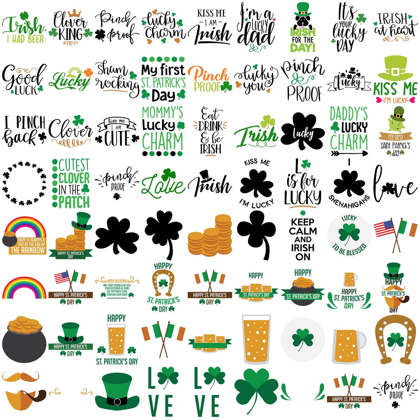 Patrick day quotes svg bundle, st patricks day svg, st patrick day svg