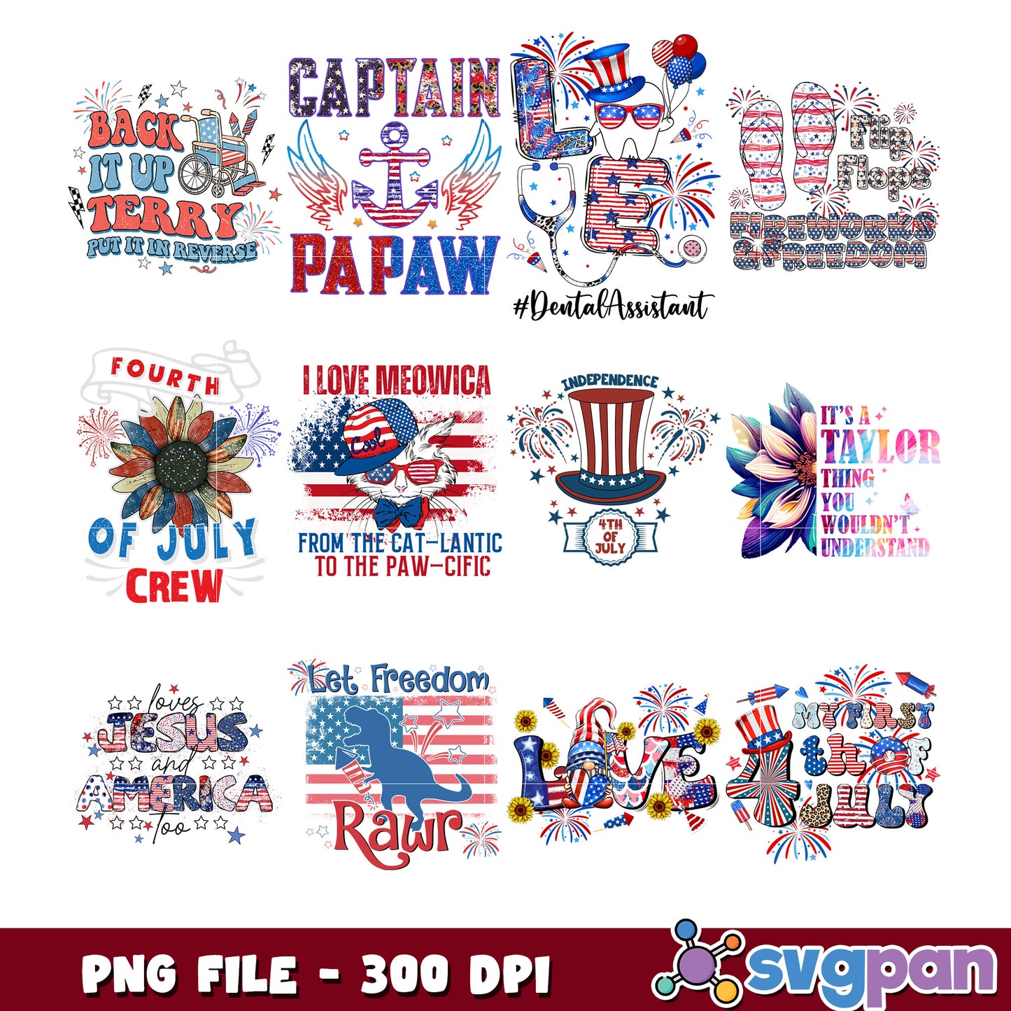 Patriotic 4th of July SVG Bundle
