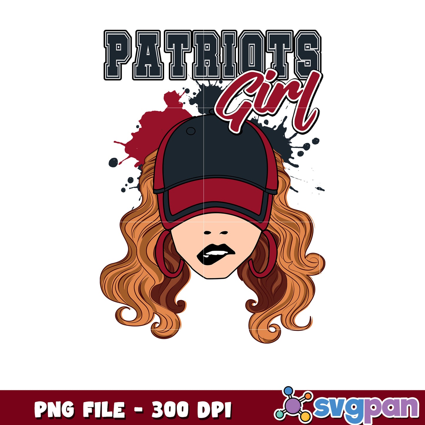 Patroits girl paint png, super bowl 2025 png, american football league png