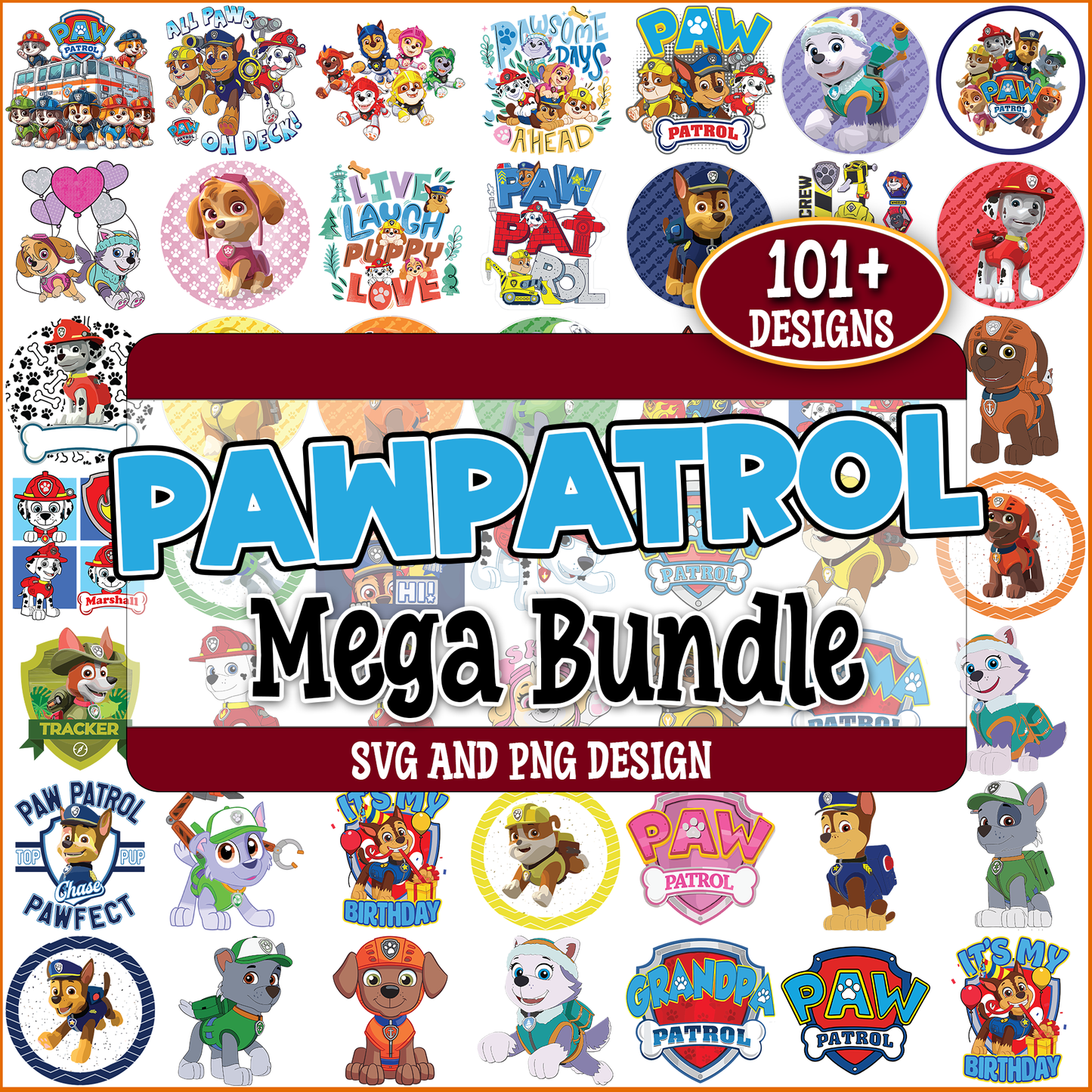 Paw patrol svg bundle