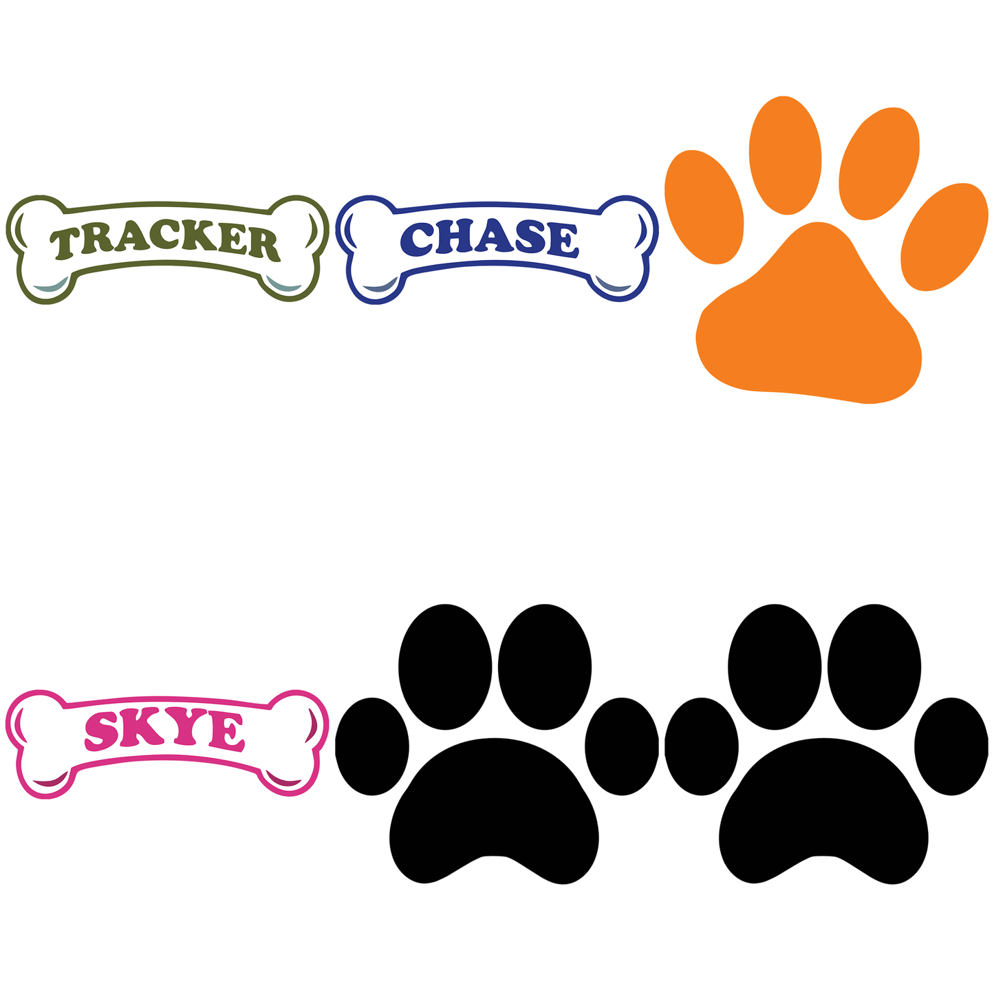 Paw patrol svg bundle, paw patrol characters svg, paw patrol toys svg