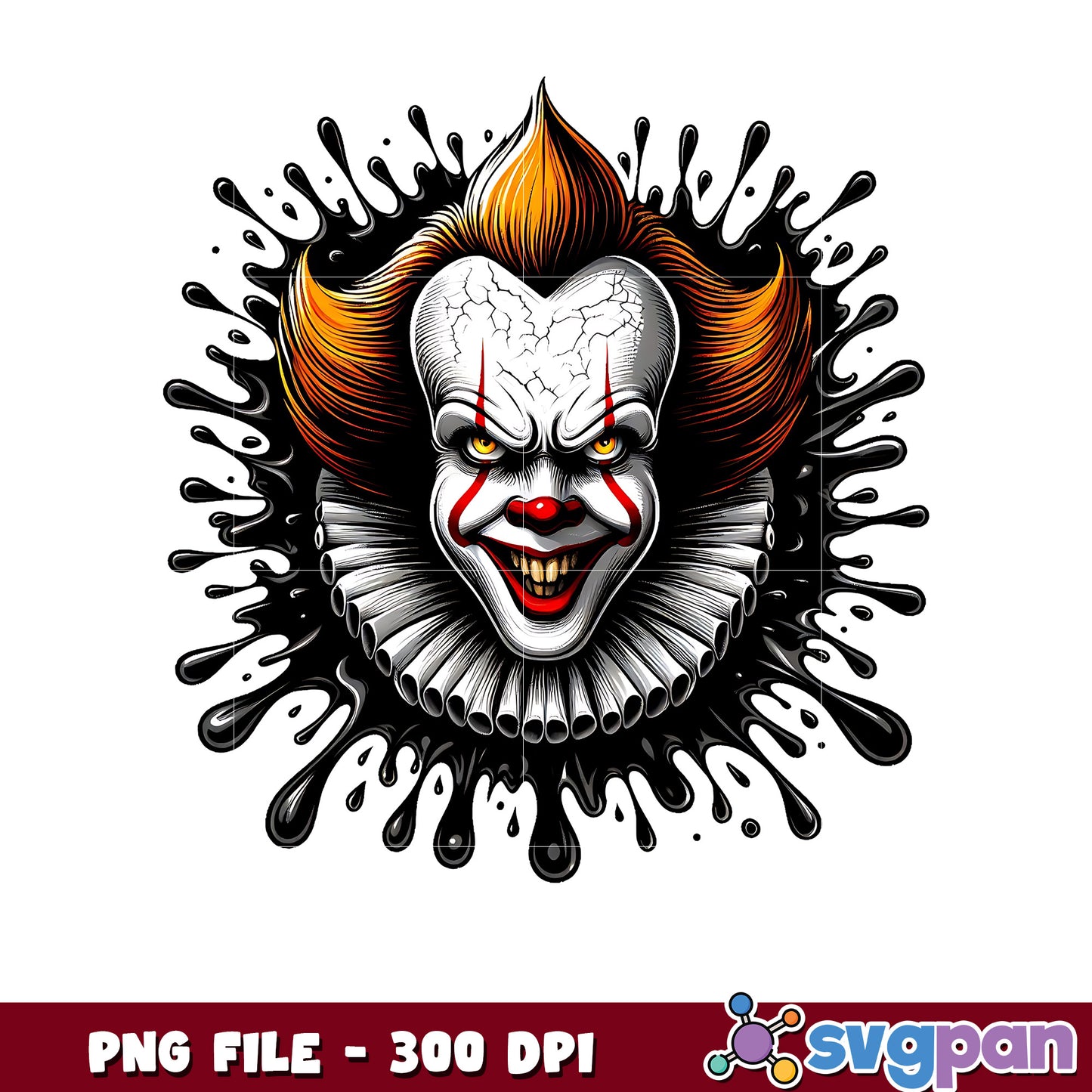 Pennywise png, horror movie characters png, halloween movies png