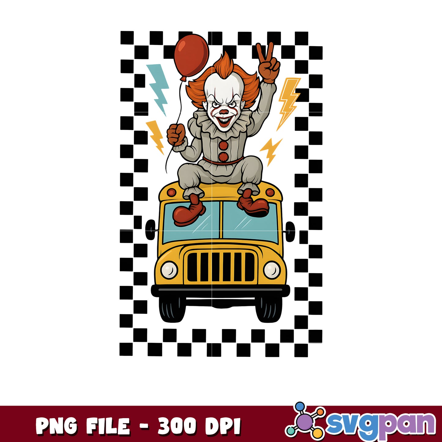 Pennywise school bus png