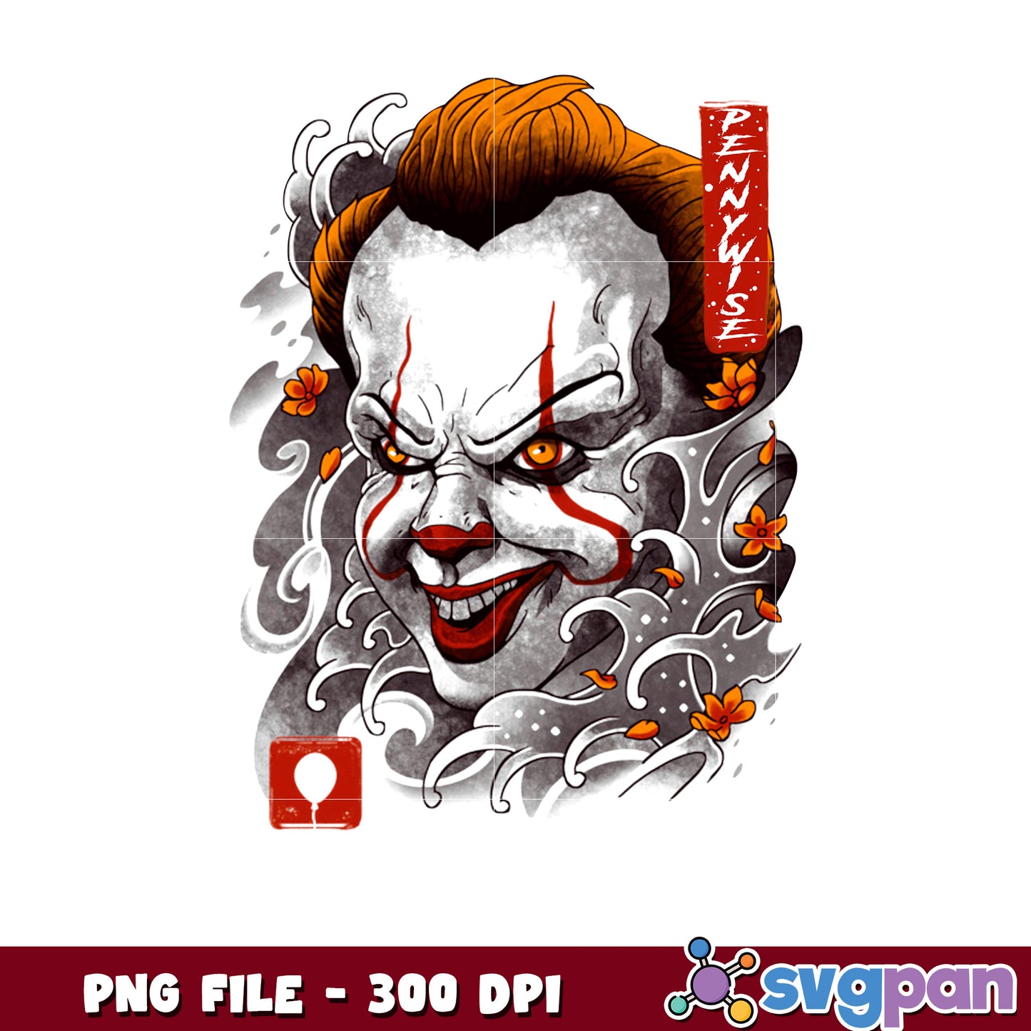 Pennywise smile png, halloween characters png, halloween quotes png