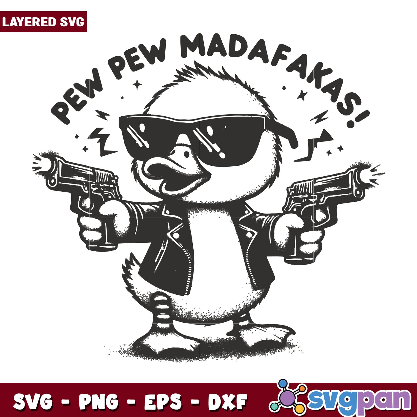 Pew pew madafakas svg, funny gun humor quote svg, sassy attitude svg