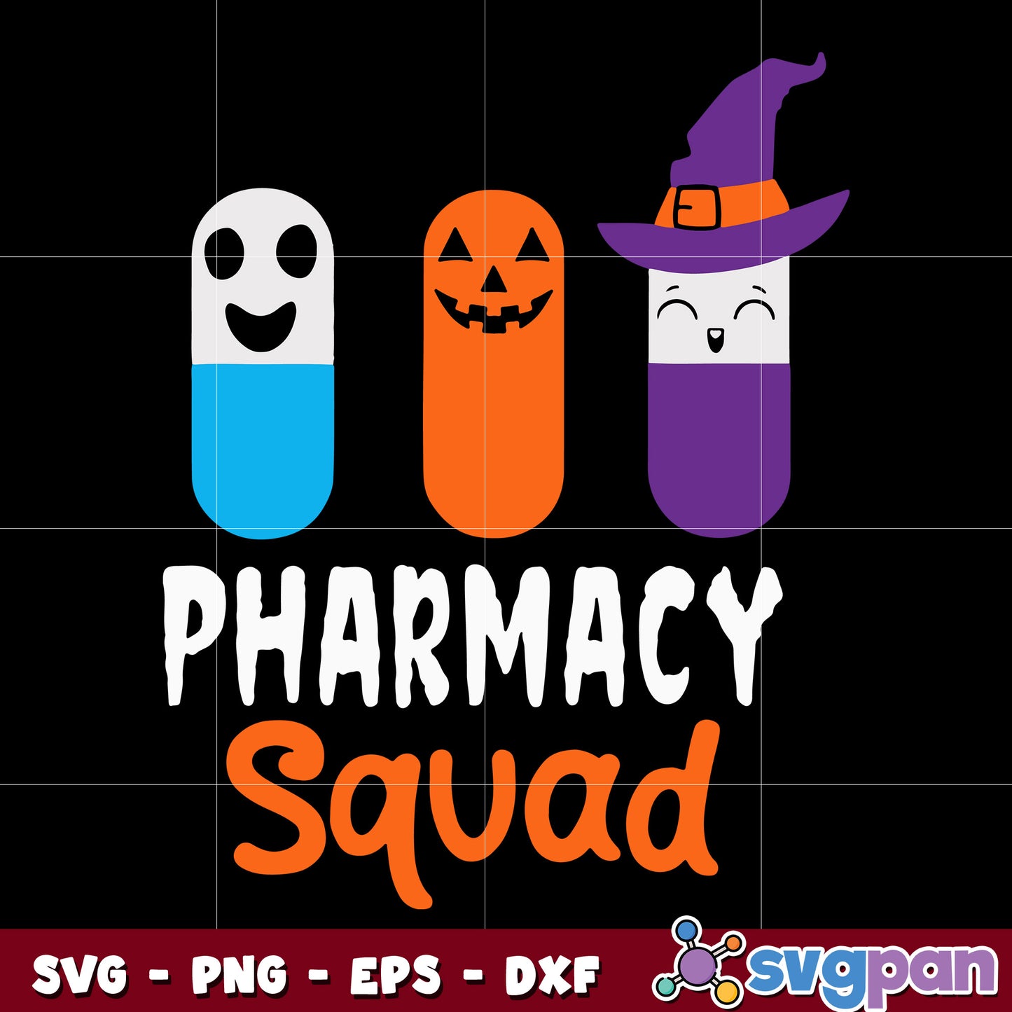 Pharmacy Squad Halloween Pills svg