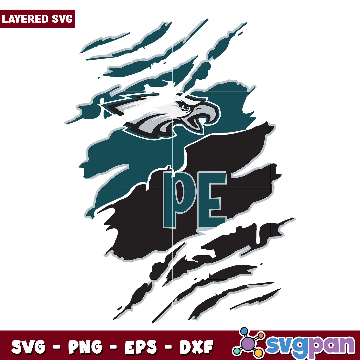 Philadelphia Eagles svg, nlf american fotball svg, american rugby svg