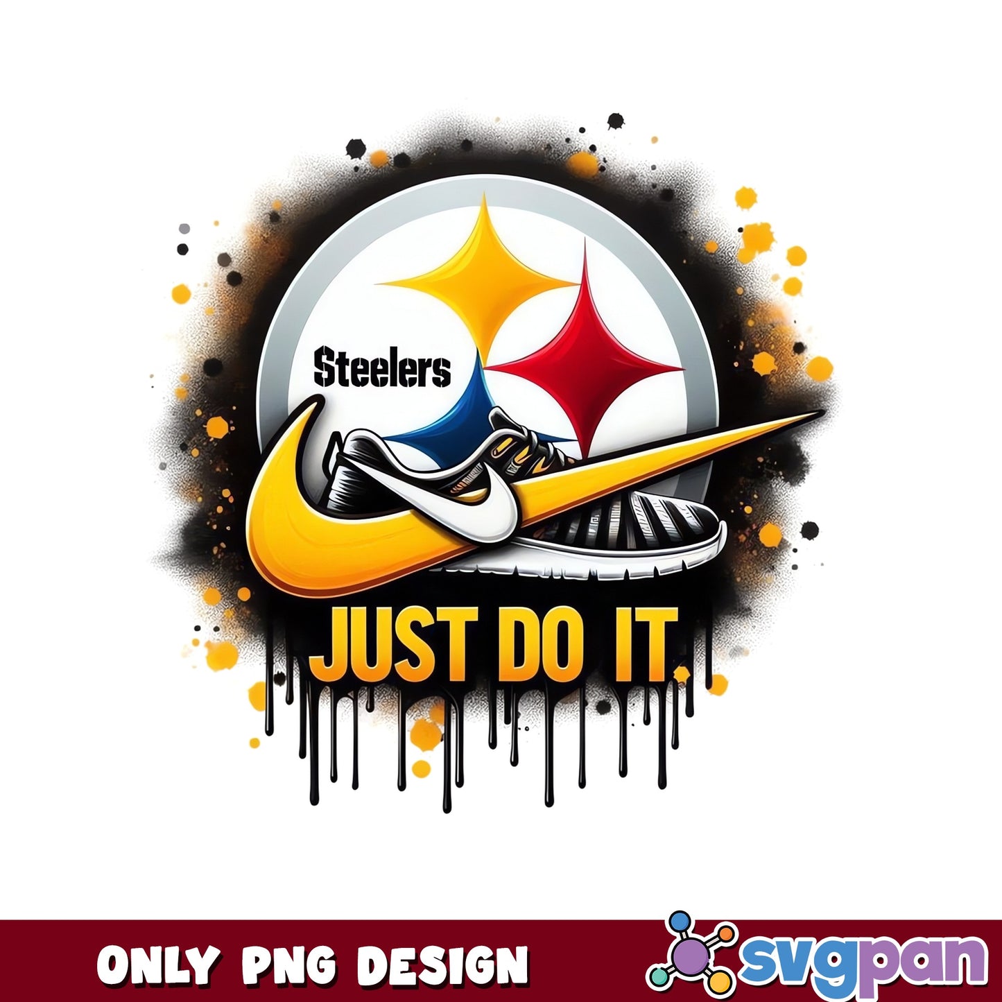 Pittsburgh Steelers Just Do It PNG, NFL Football PNG, Steelers PNG