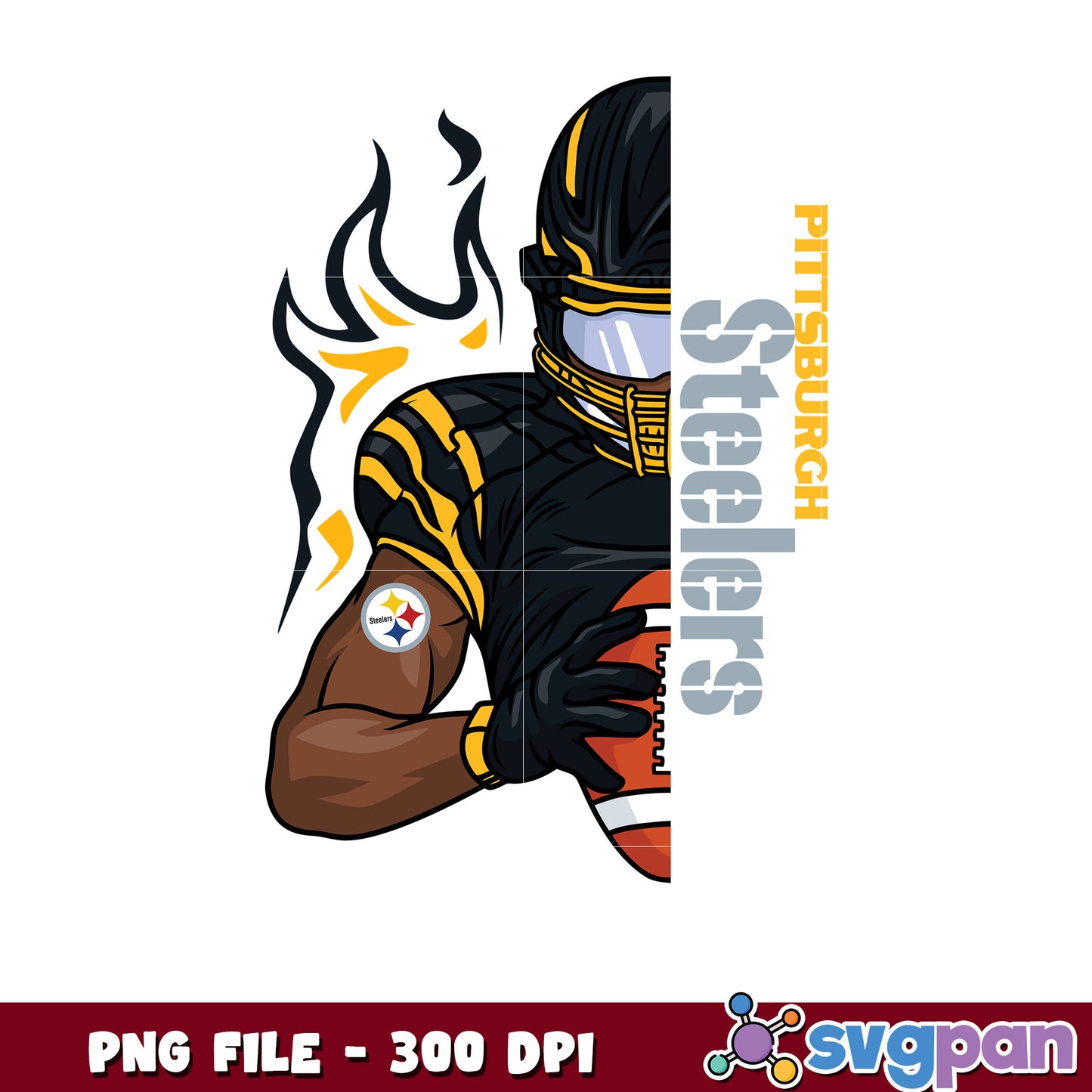 Pittsburgh steelers nfl player design png, american football png, nfl nfl super bowl png