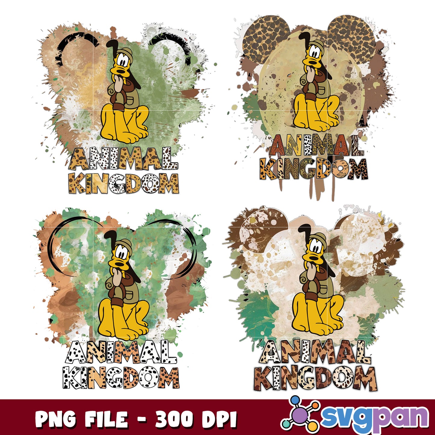 Pluto Animal Kingdom PNG Bundle