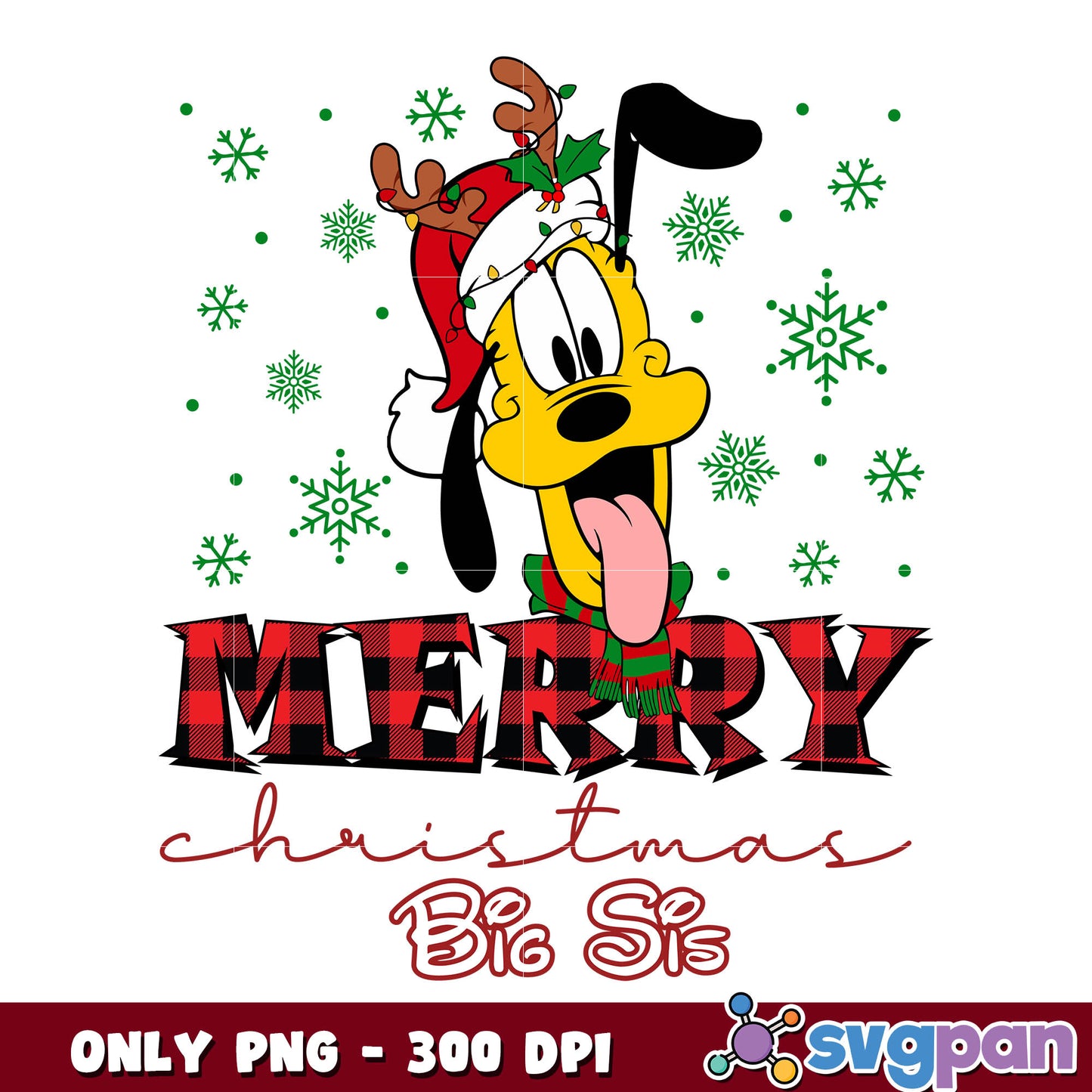 Pluto Merry christmas pig sis png, merry christmas png, merry png