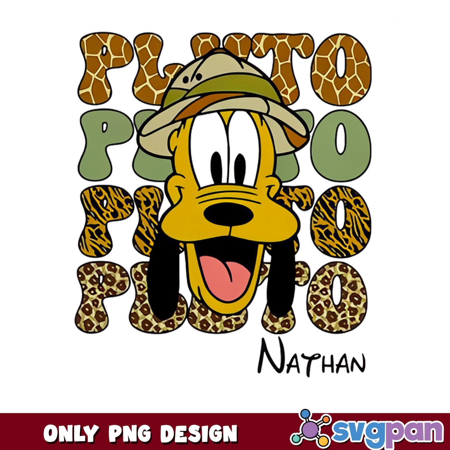 Pluto Dog Safari Disney PNG, Animal Kingdom PNG, Disney PNG