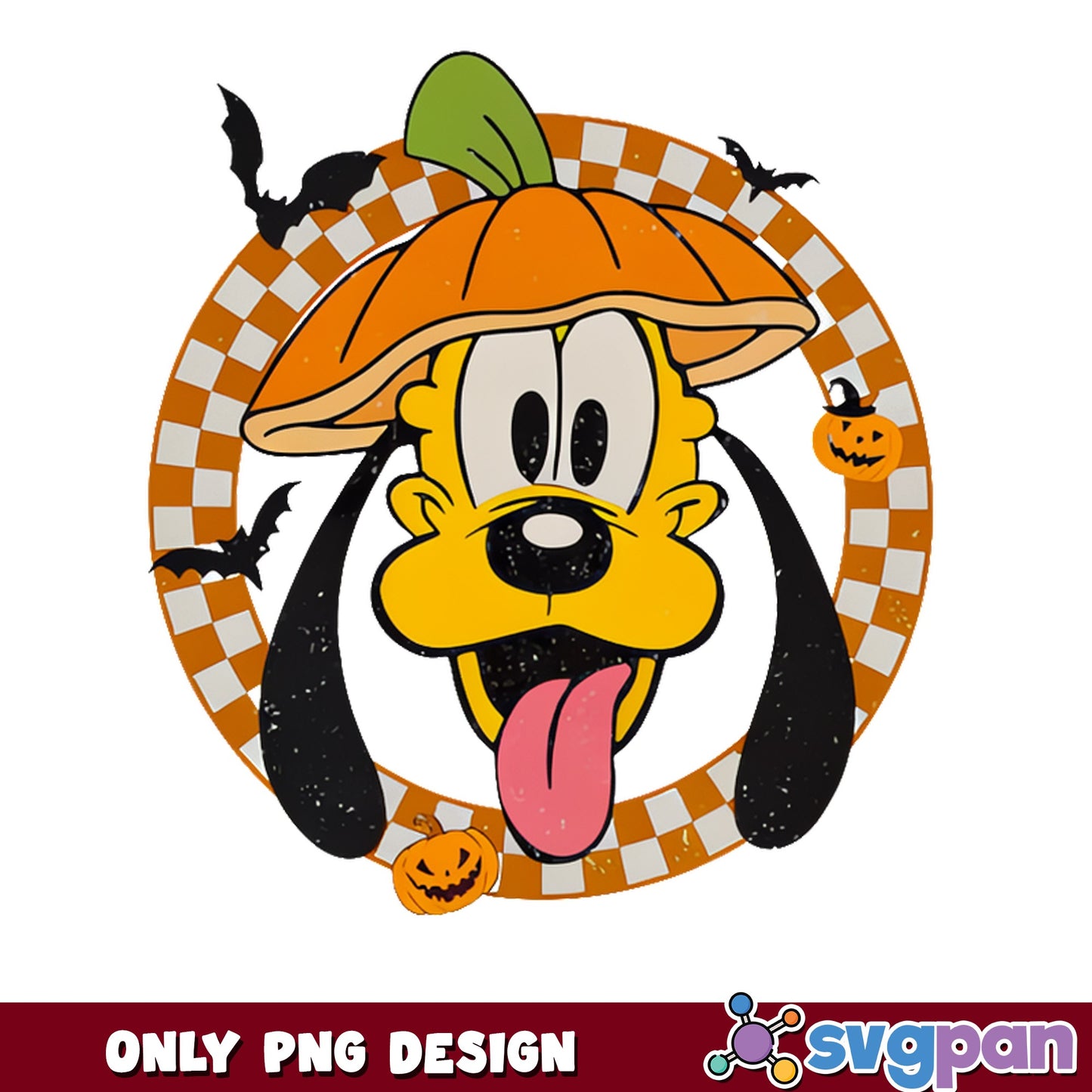 Pluto Halloween PNG, Disney Halloween PNG, Pumpkin Dog PNG