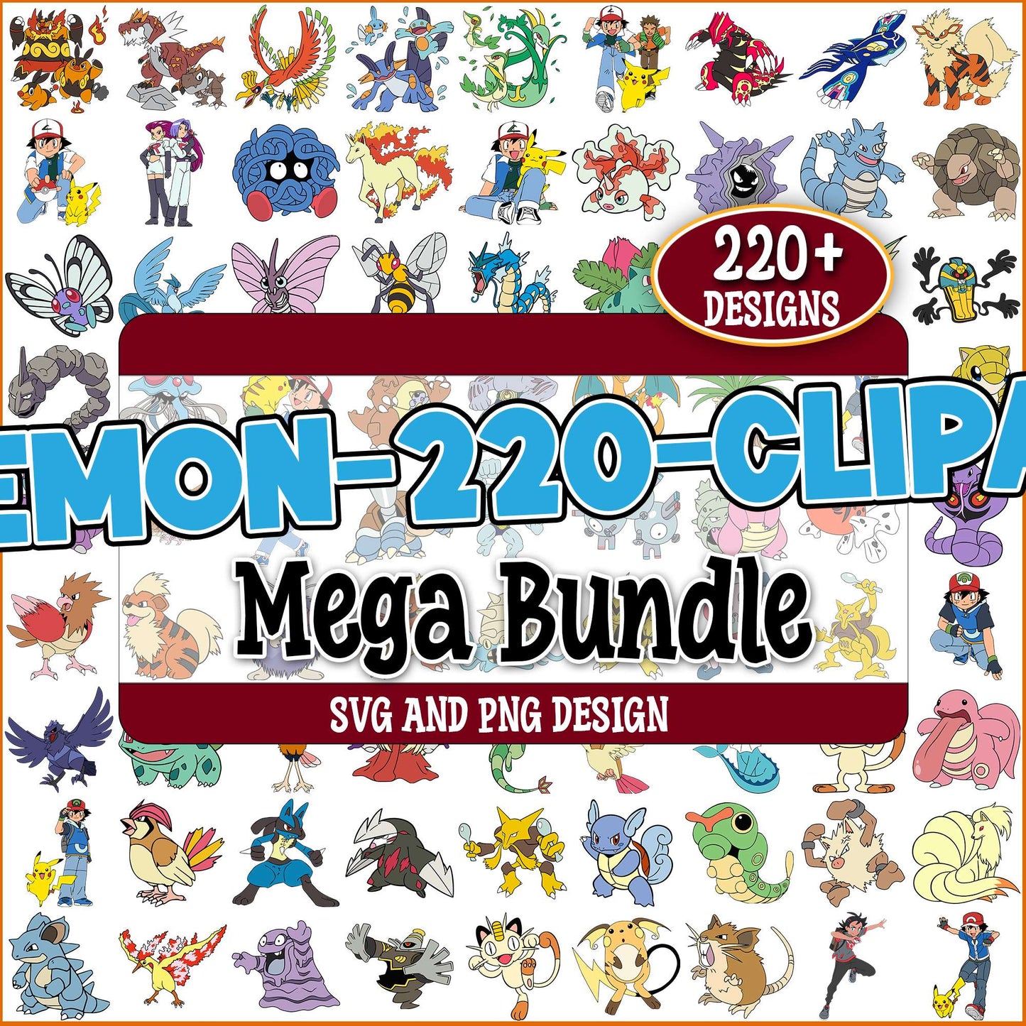 Pokemon collection svg bundle