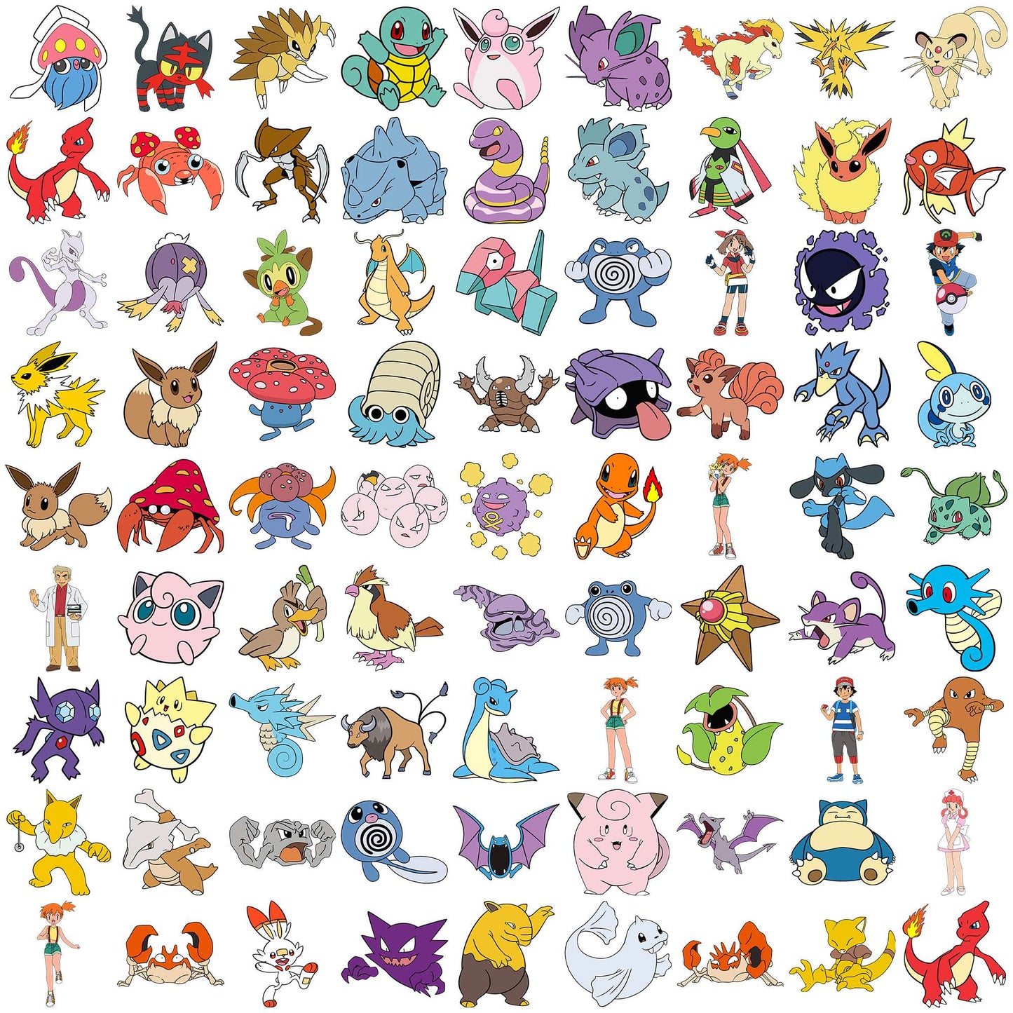 Pokemon collection svg bundle, legendary pokemon svg, pokemon types svg