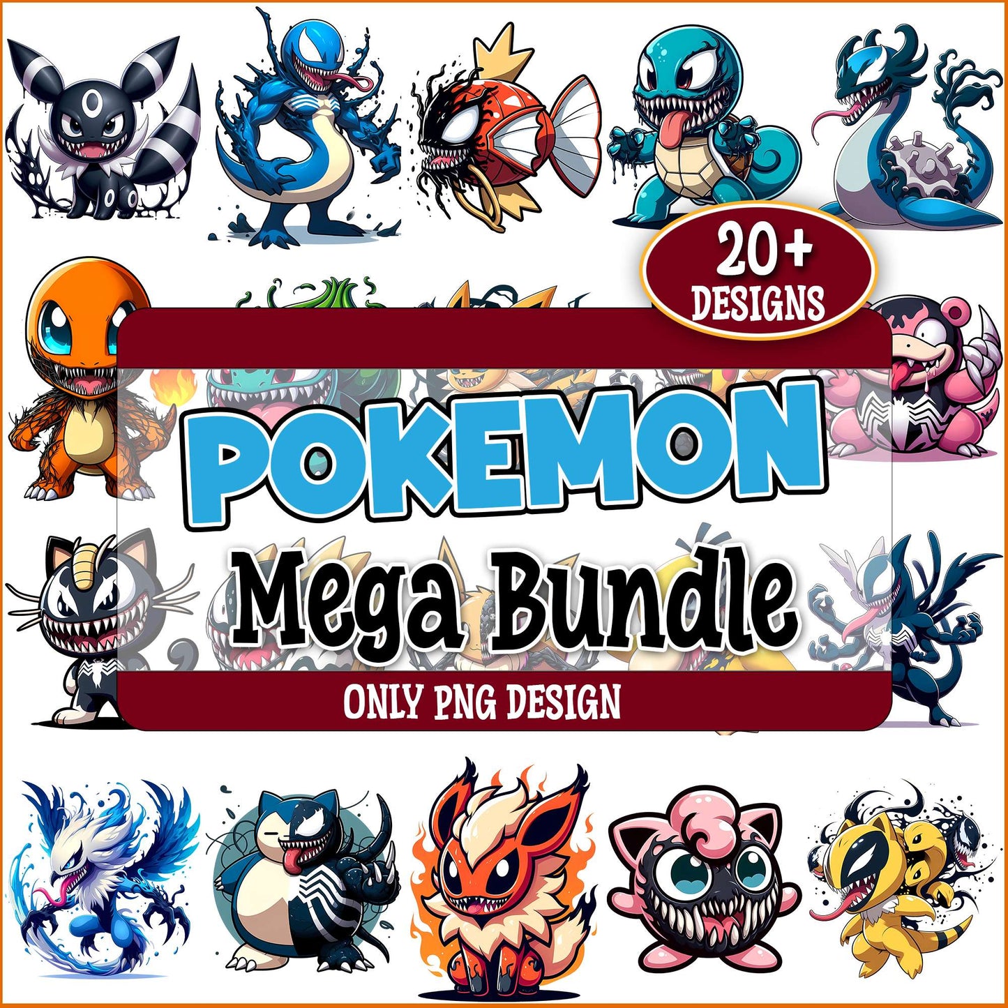 Pokemon x venom png bundle
