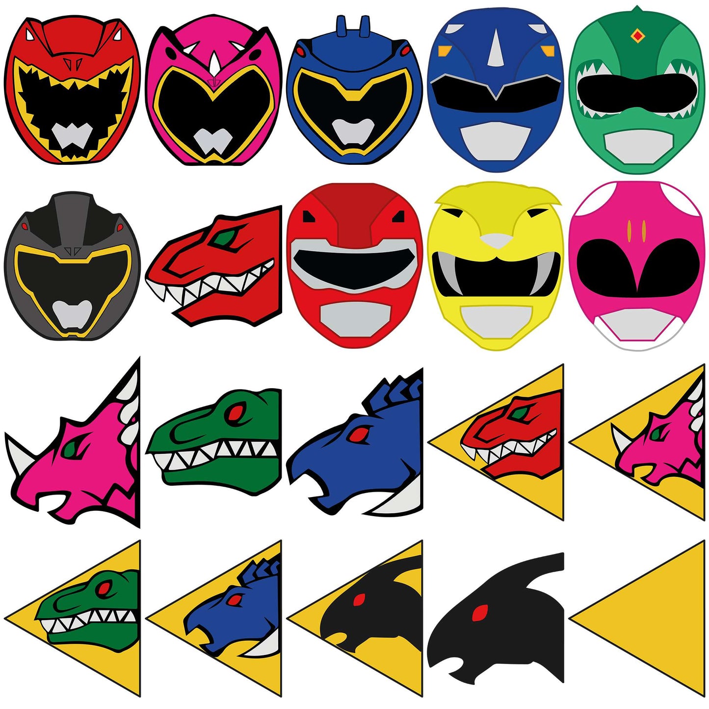 Power rangers svg bundle, power rangers 2017 svg, power of rangers svg