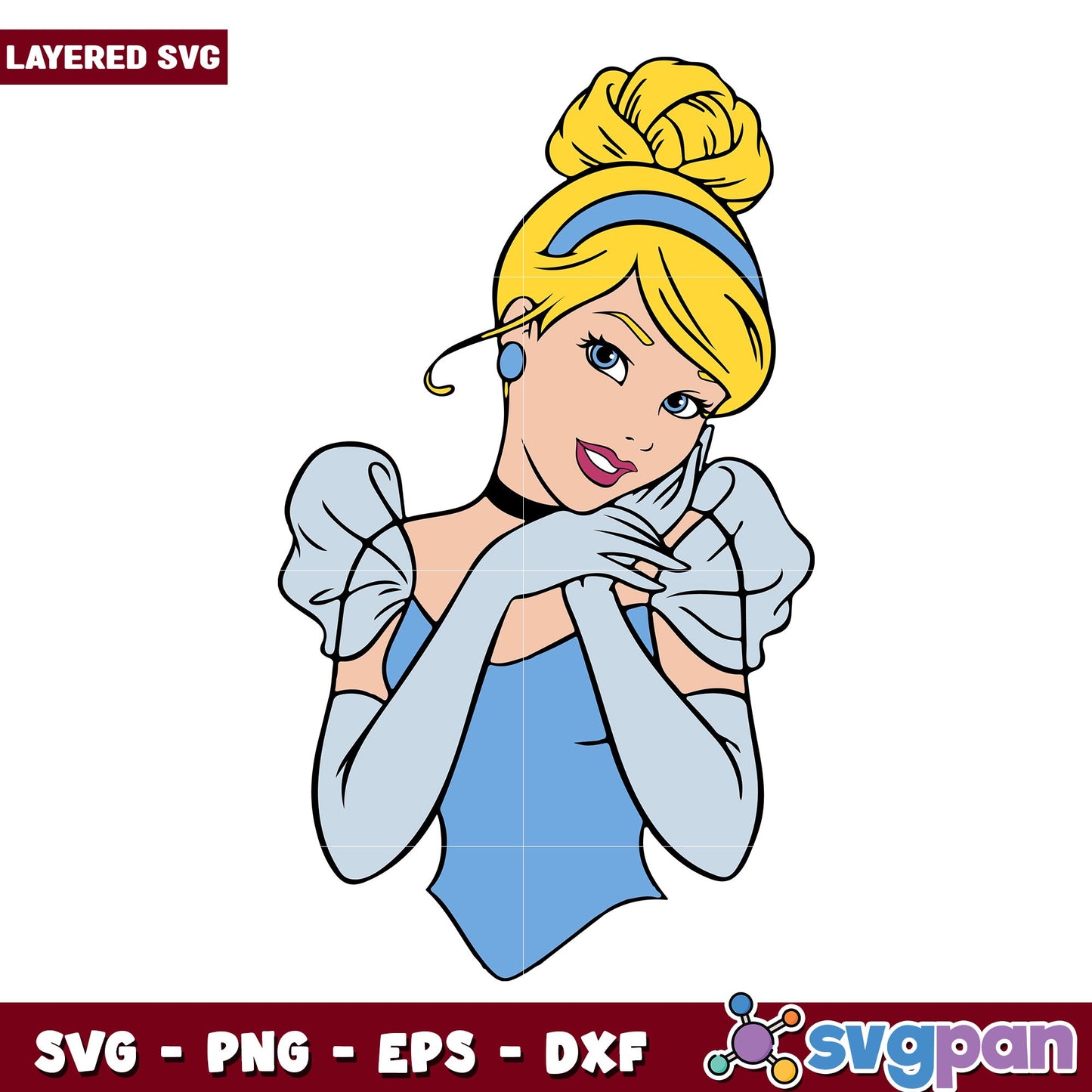 Princess Cinderella Svg, Disney princess name svg, digital download