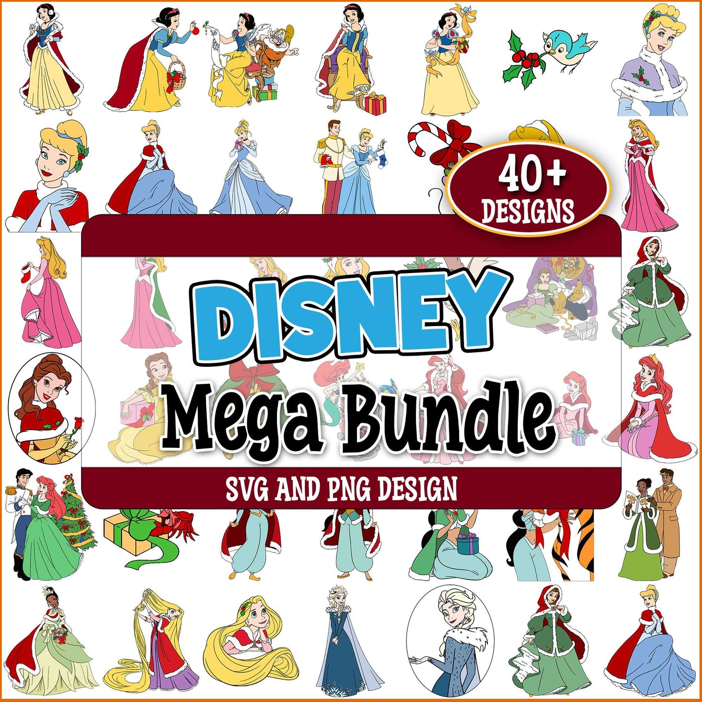 Princess of disney svg bundle