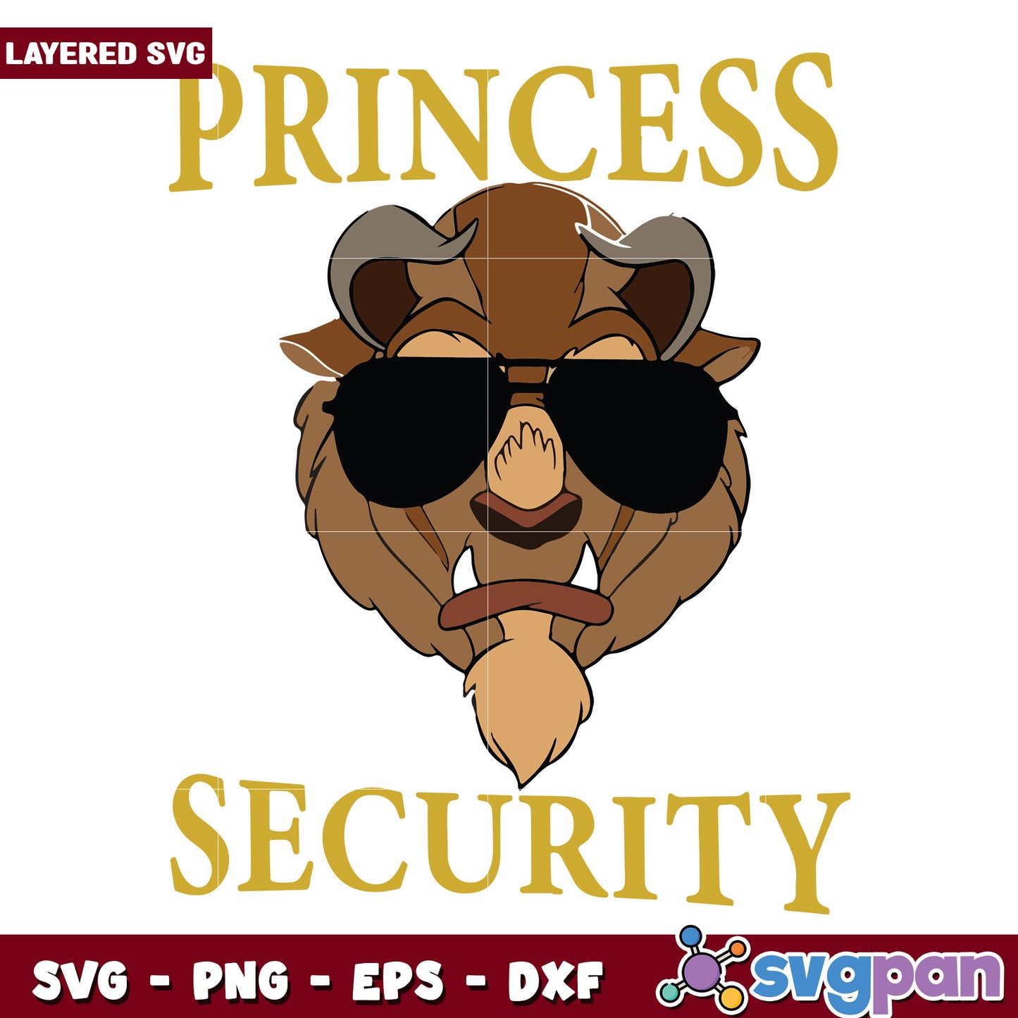 Princess security svg, disney movies svg, family vacation svg