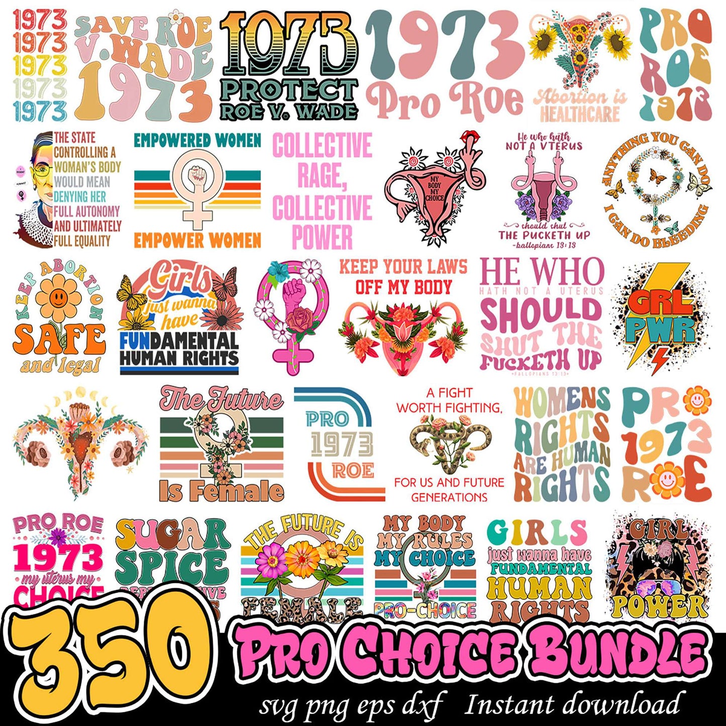 Pro Choice SVG Bundle 350+ Designs