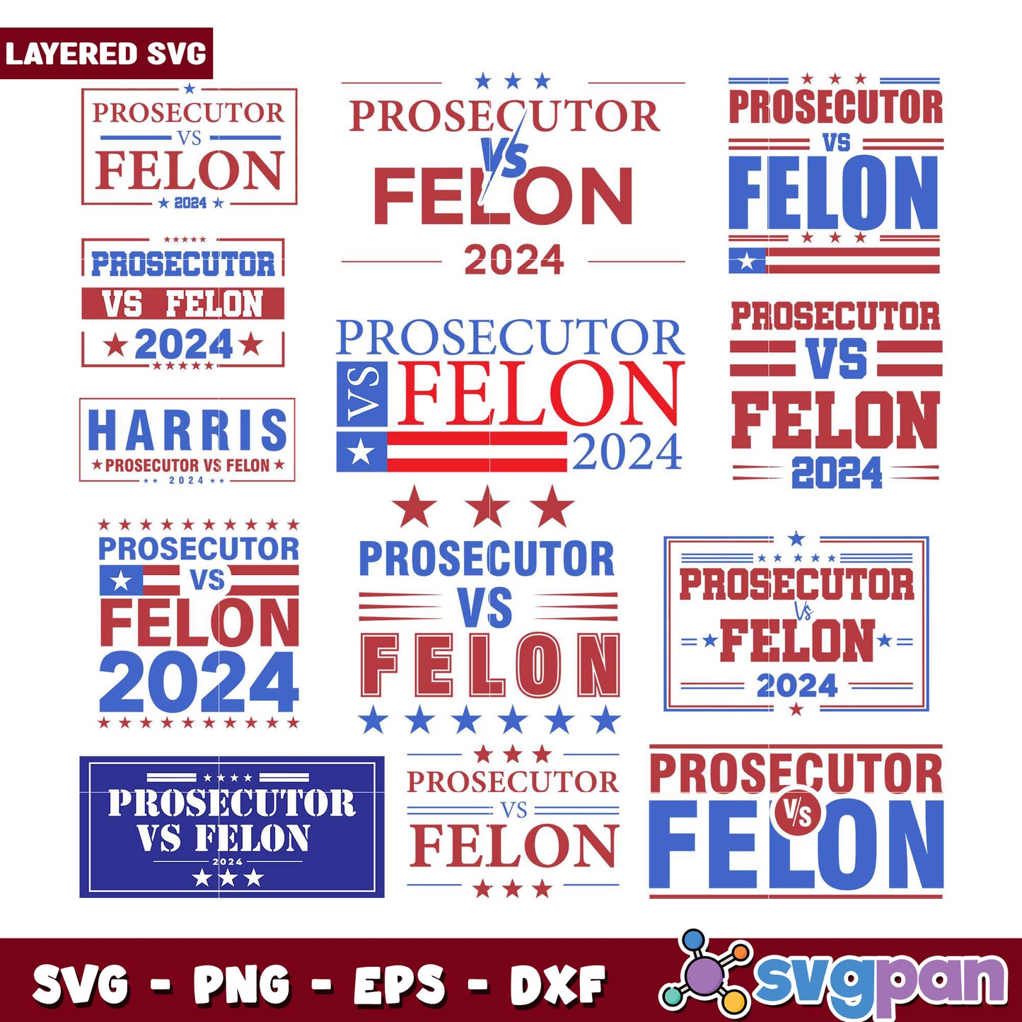 Prosecutor vs Felon 2024 SVG Bundle