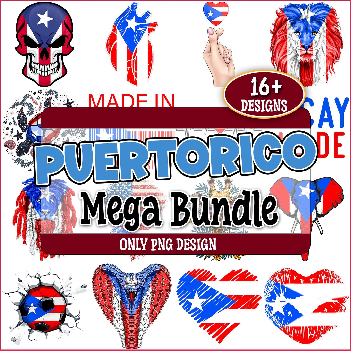Puerto rico png bundle
