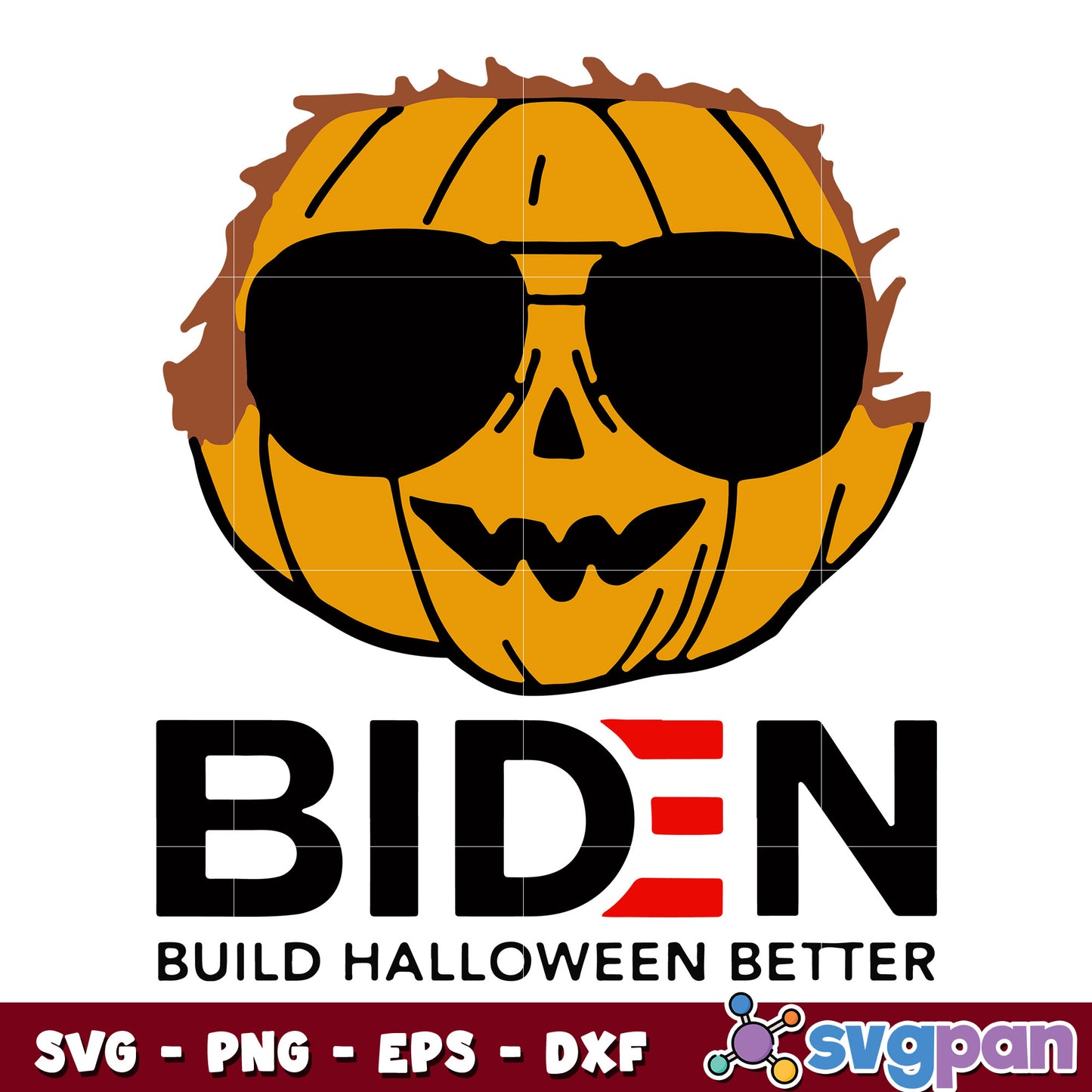 Pumpkin Biden Build Halloween Better svg