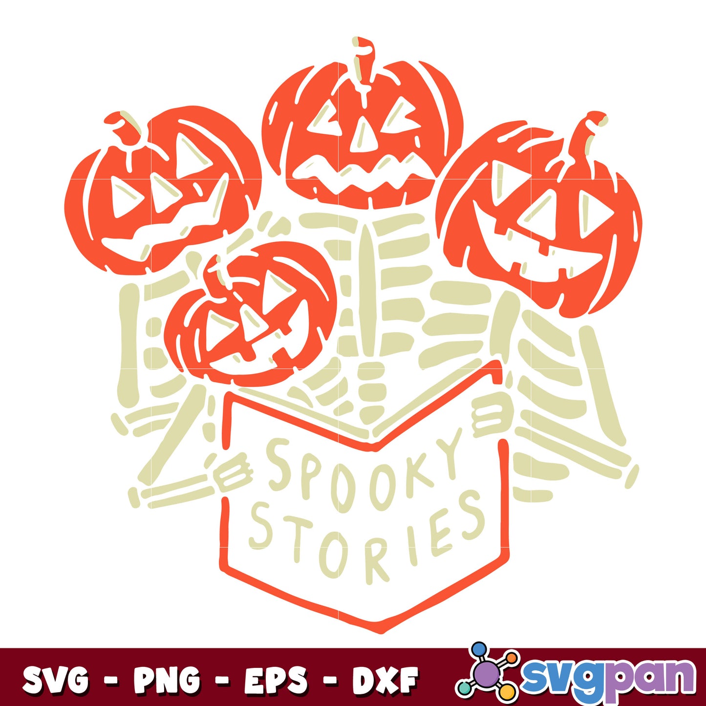 Pumpkin Spooky Stories svg
