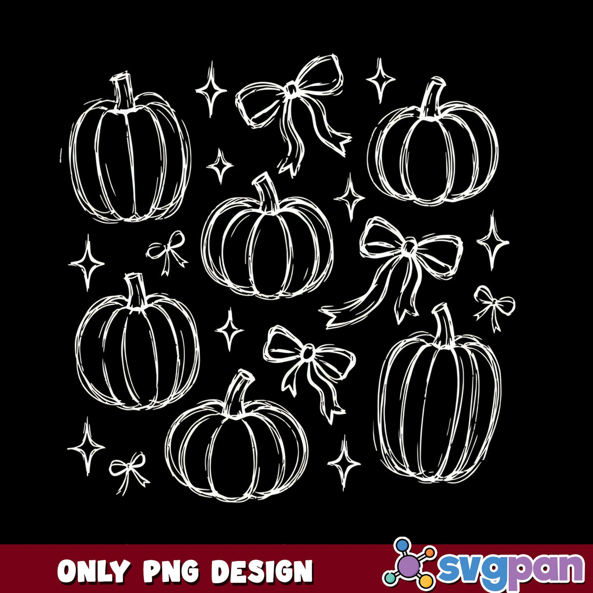 Pumpkin And Bow Bundle Halloween, Fall Pumpkin PNG, Halloween PNG