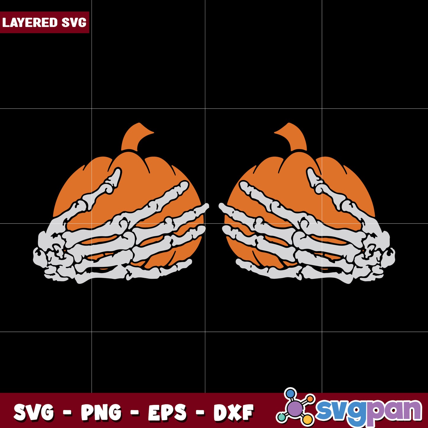 Pumpkins skeleton hands boobs svg, nlf american fotball svg, american rugby svg