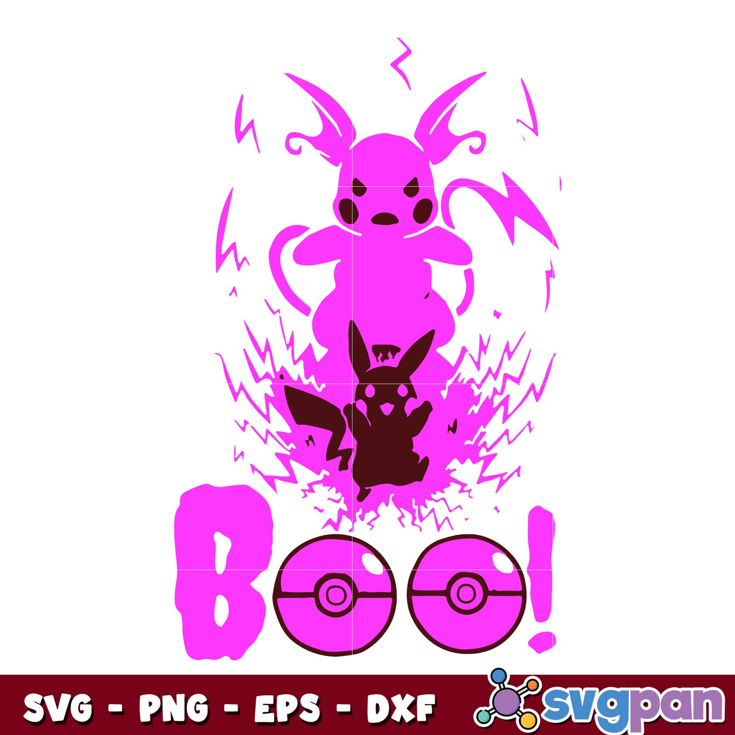 Purple Halloween Boo Pikaboo svg