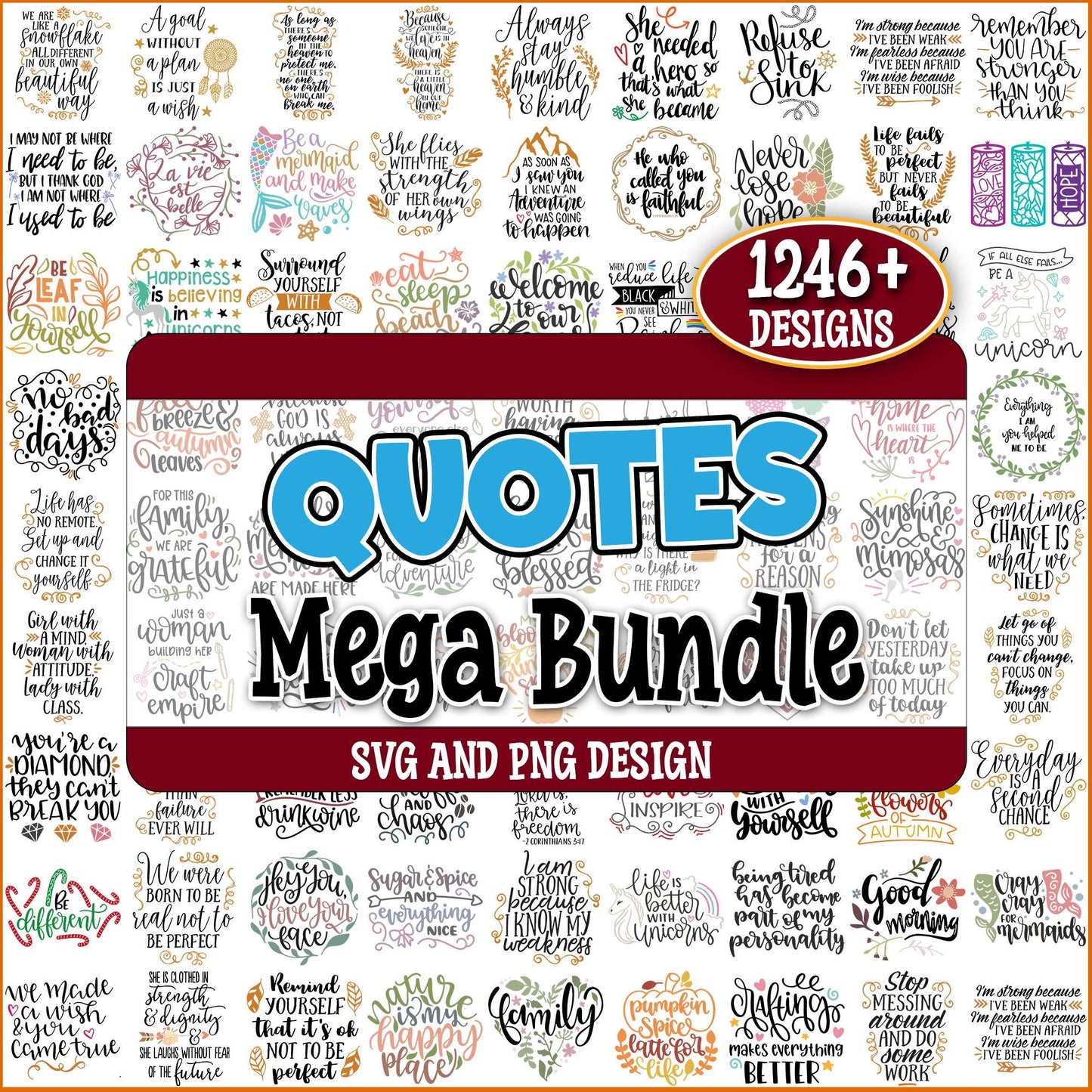 Quotes collection svg bundle