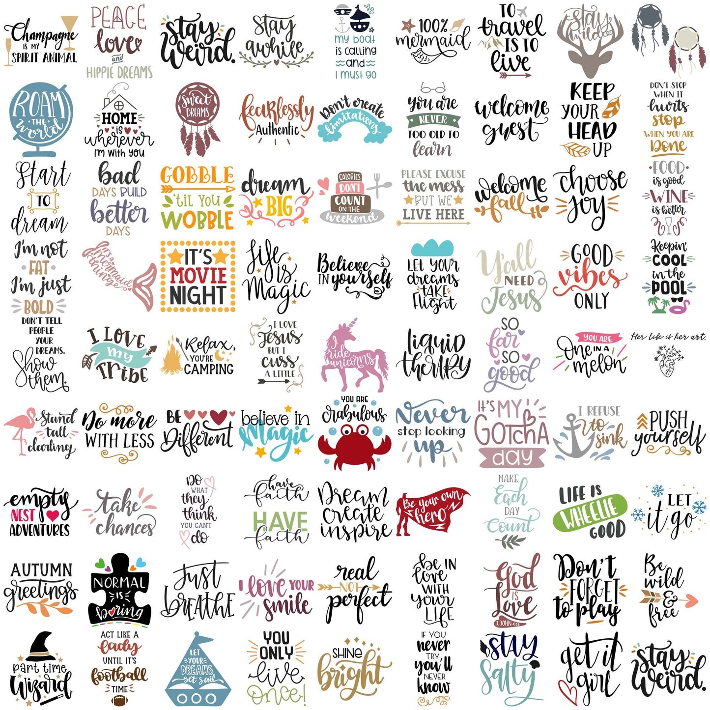 Quotes collection svg bundle, motivational quotes svg, quote of the day svg