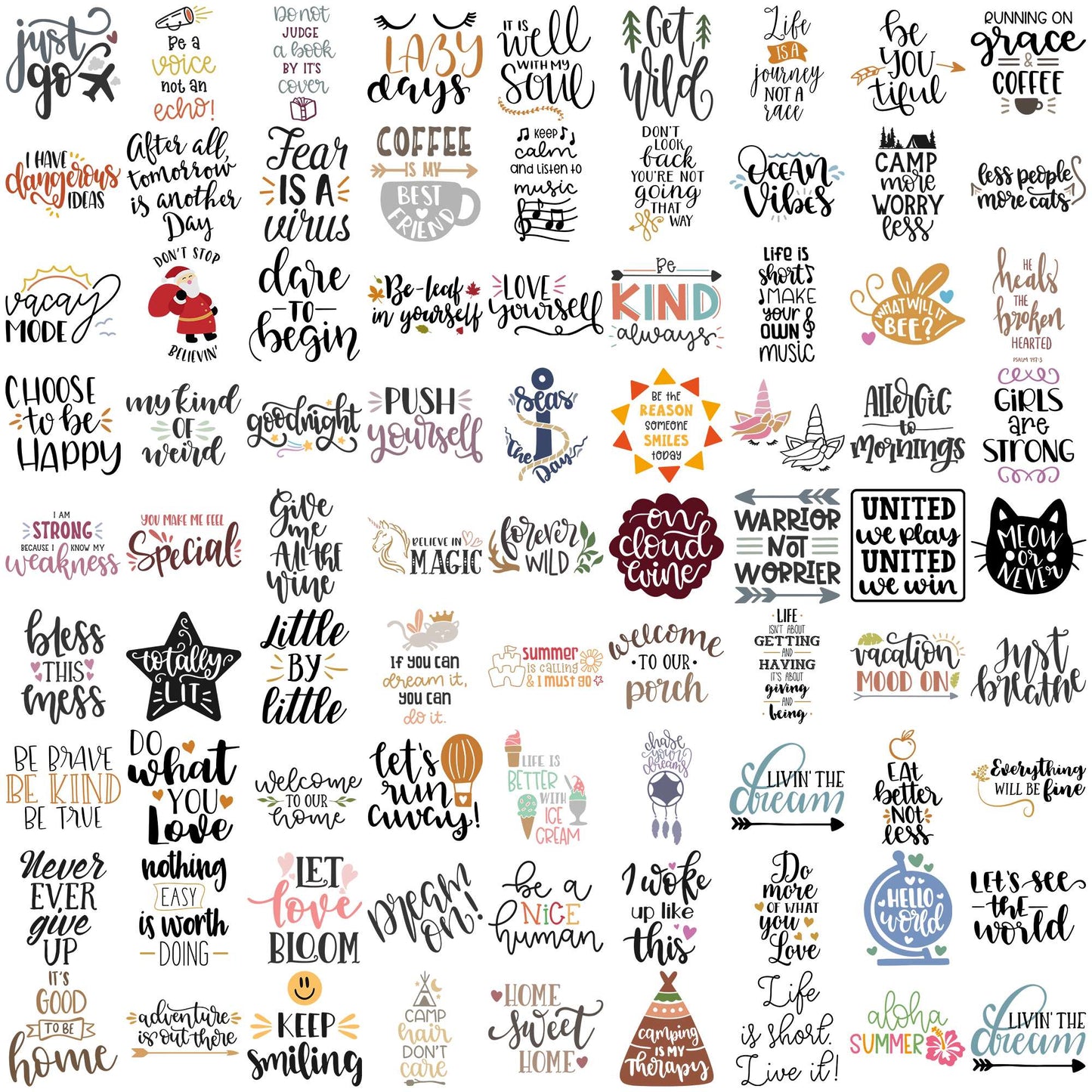 Quotes collection svg bundle, motivational quotes svg, quote of the day svg