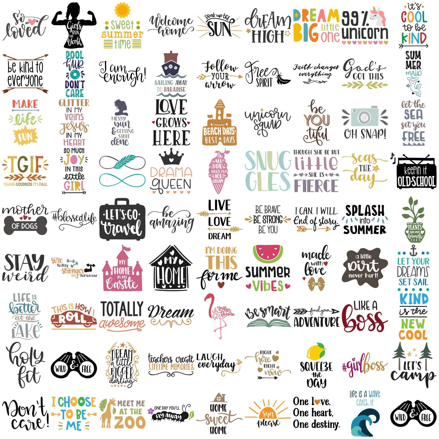 Quotes collection svg bundle, motivational quotes svg, quote of the day svg