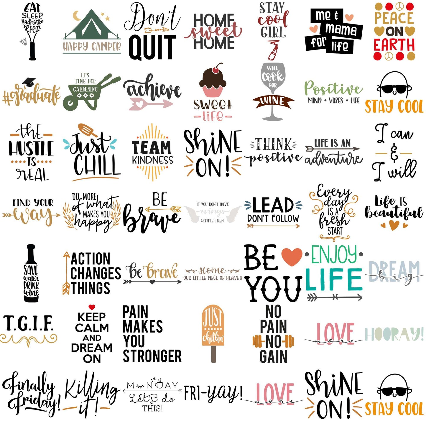 Quotes collection svg bundle, motivational quotes svg, quote of the day svg