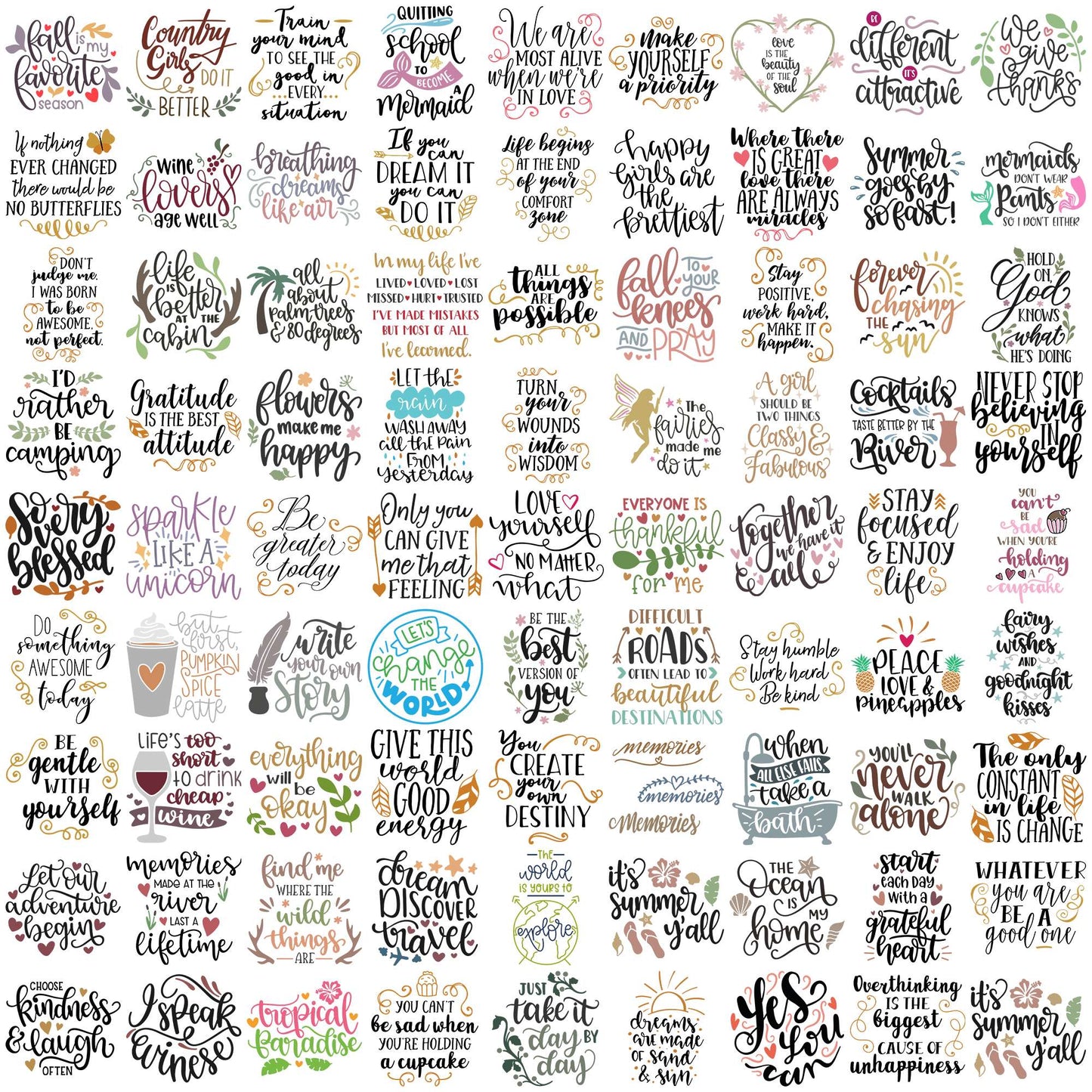 Quotes collection svg bundle, motivational quotes svg, quote of the day svg