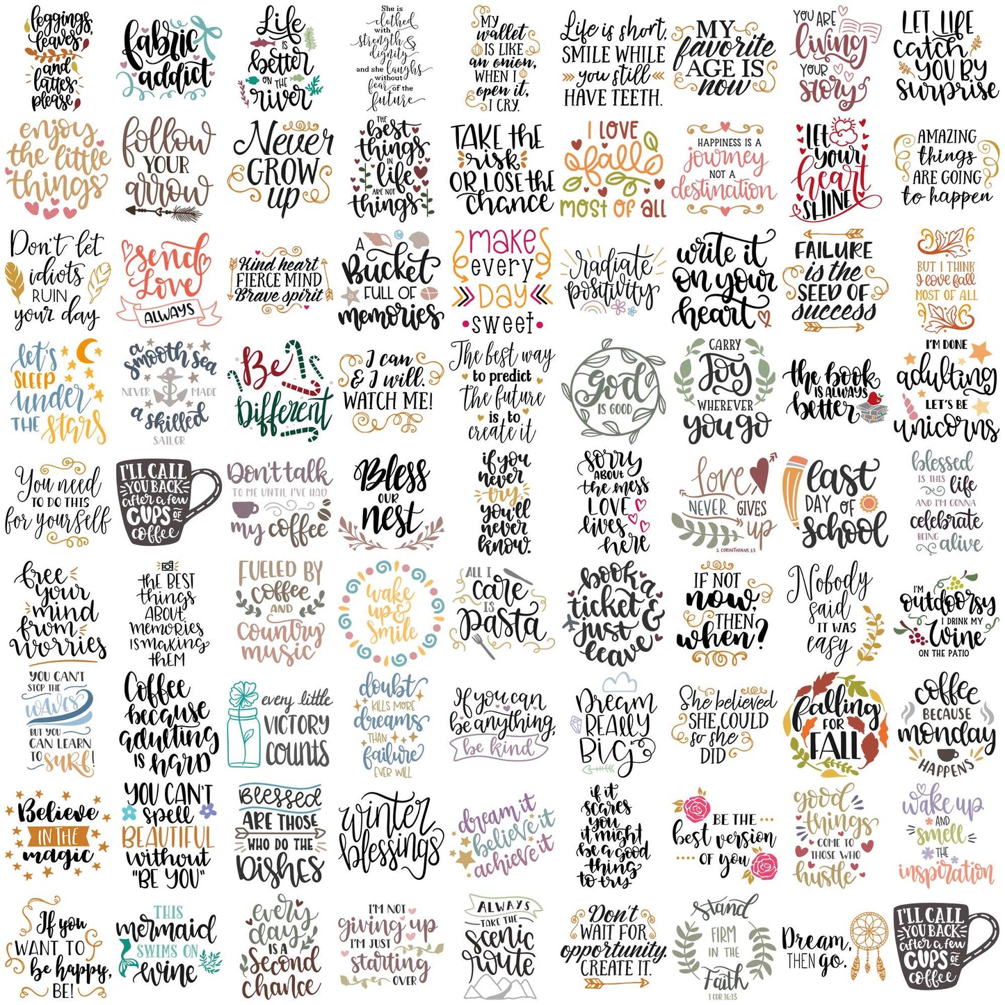 Quotes collection svg bundle, motivational quotes svg, quote of the day svg