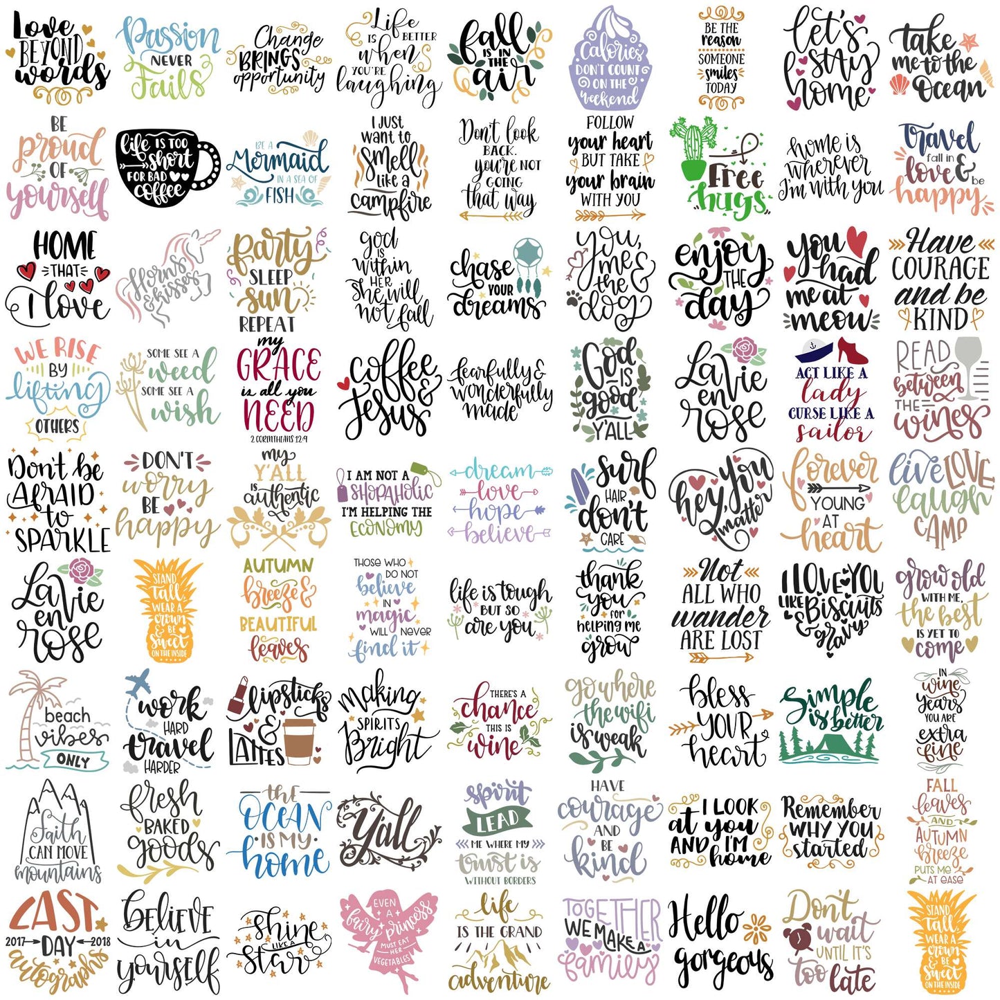 Quotes collection svg bundle, motivational quotes svg, quote of the day svg