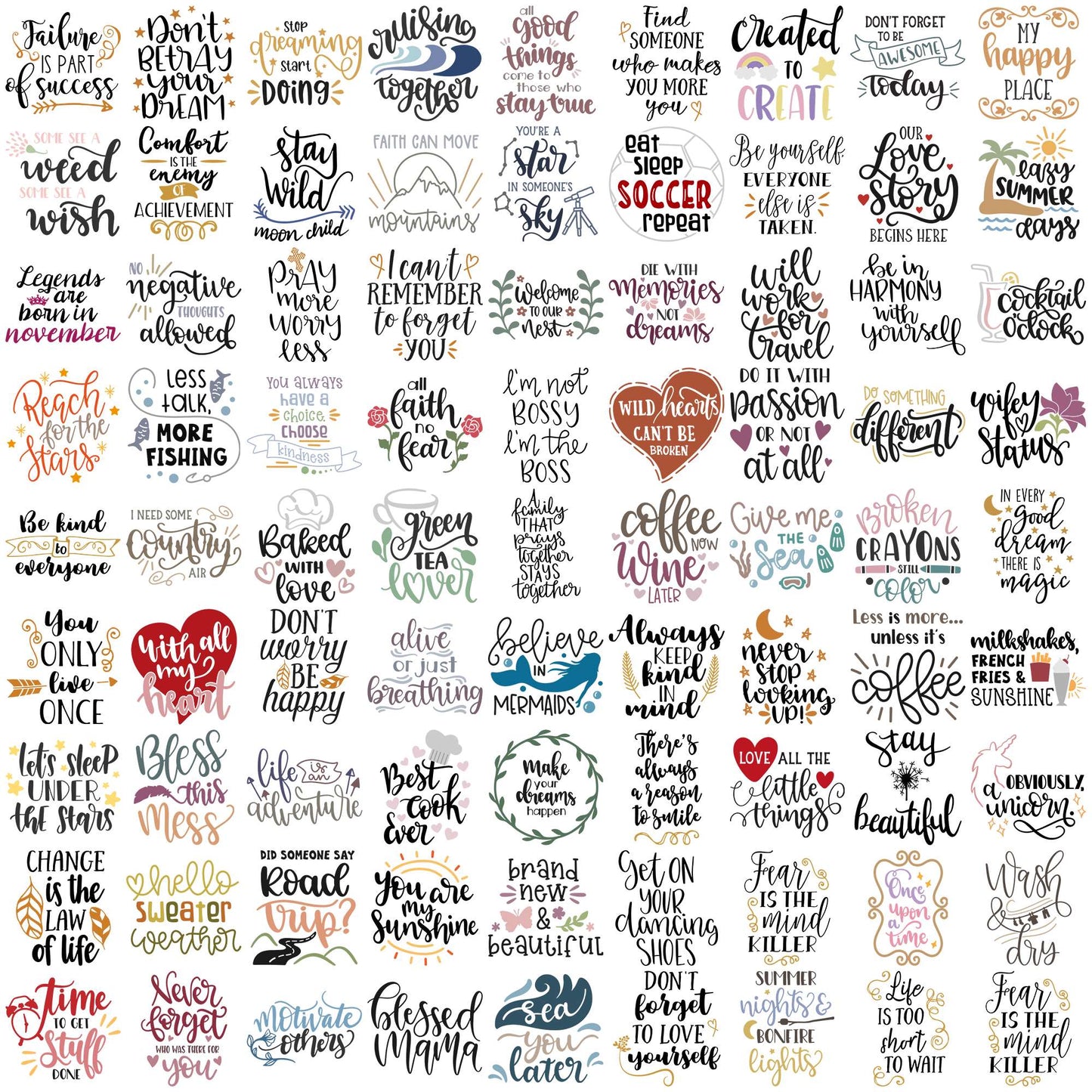 Quotes collection svg bundle, motivational quotes svg, quote of the day svg