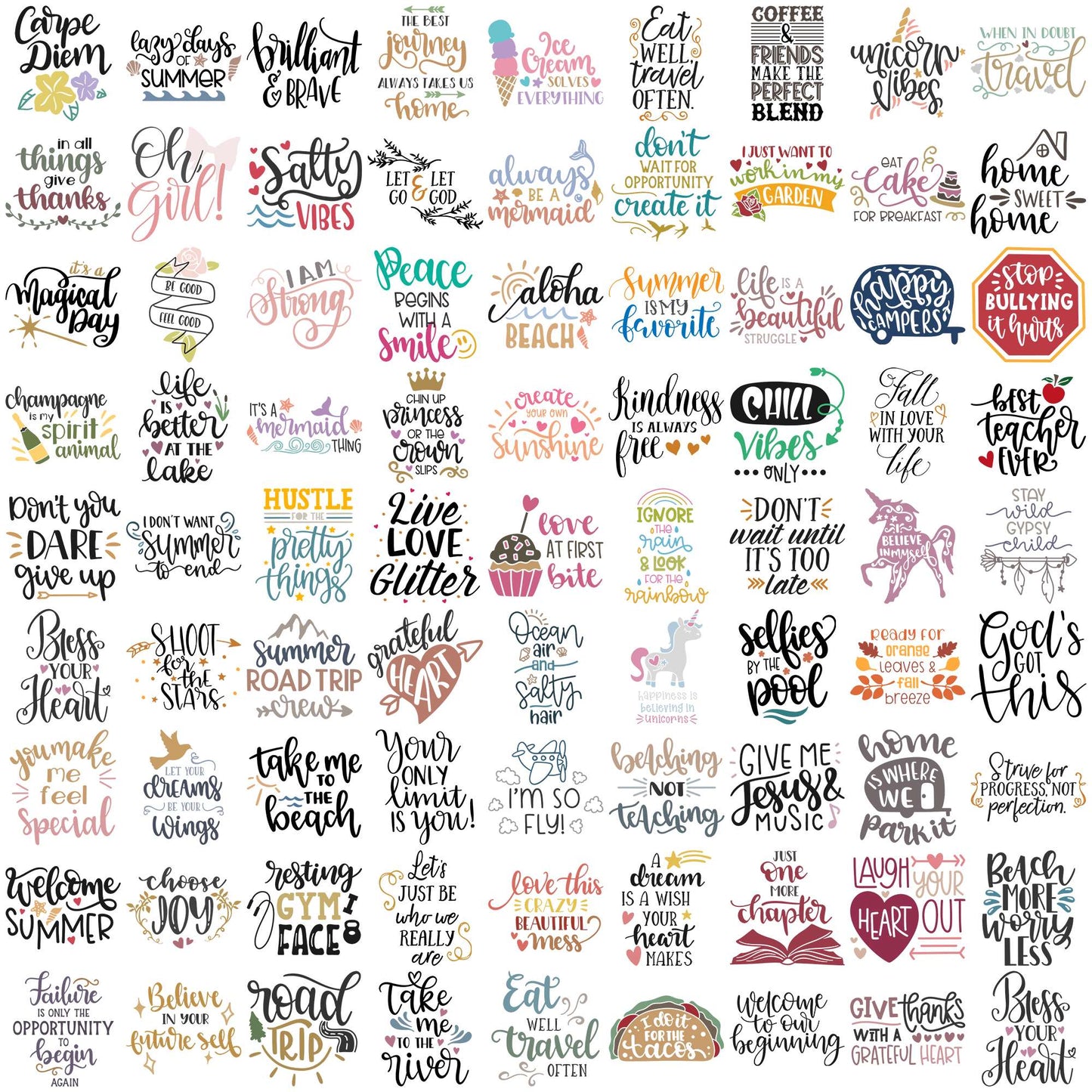 Quotes collection svg bundle, motivational quotes svg, quote of the day svg
