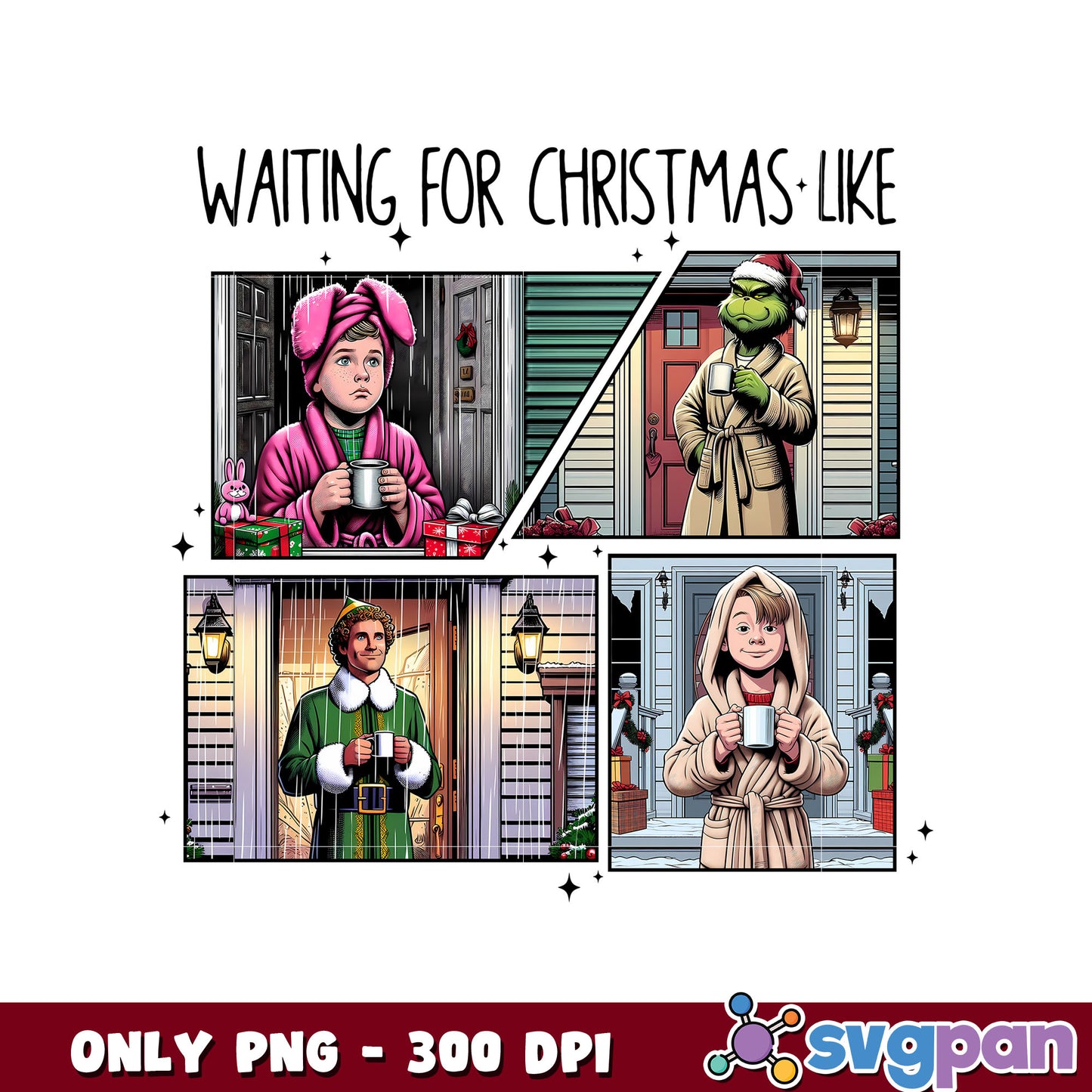 Quote waiting for christmas like png