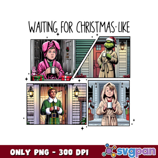 Quote waiting for christmas like png