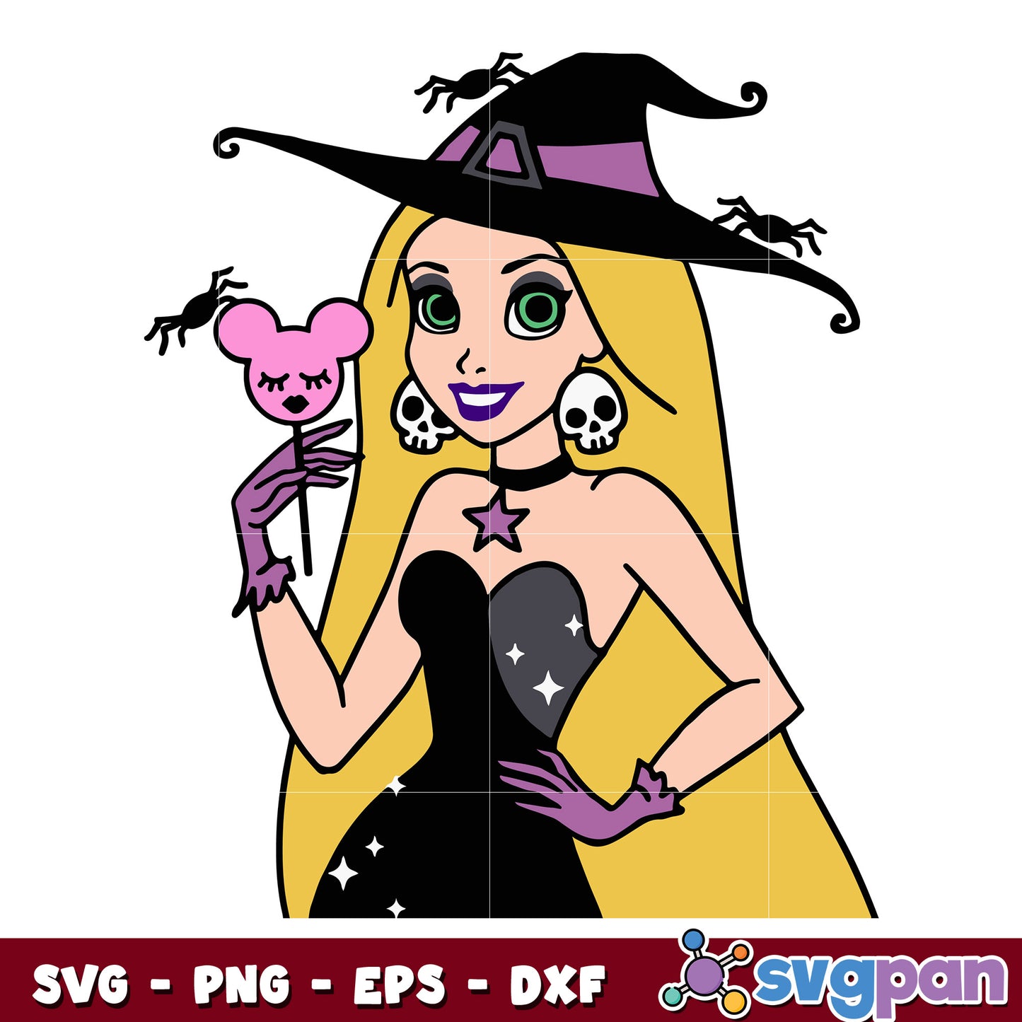 Rapunzel Princess Halloween svg