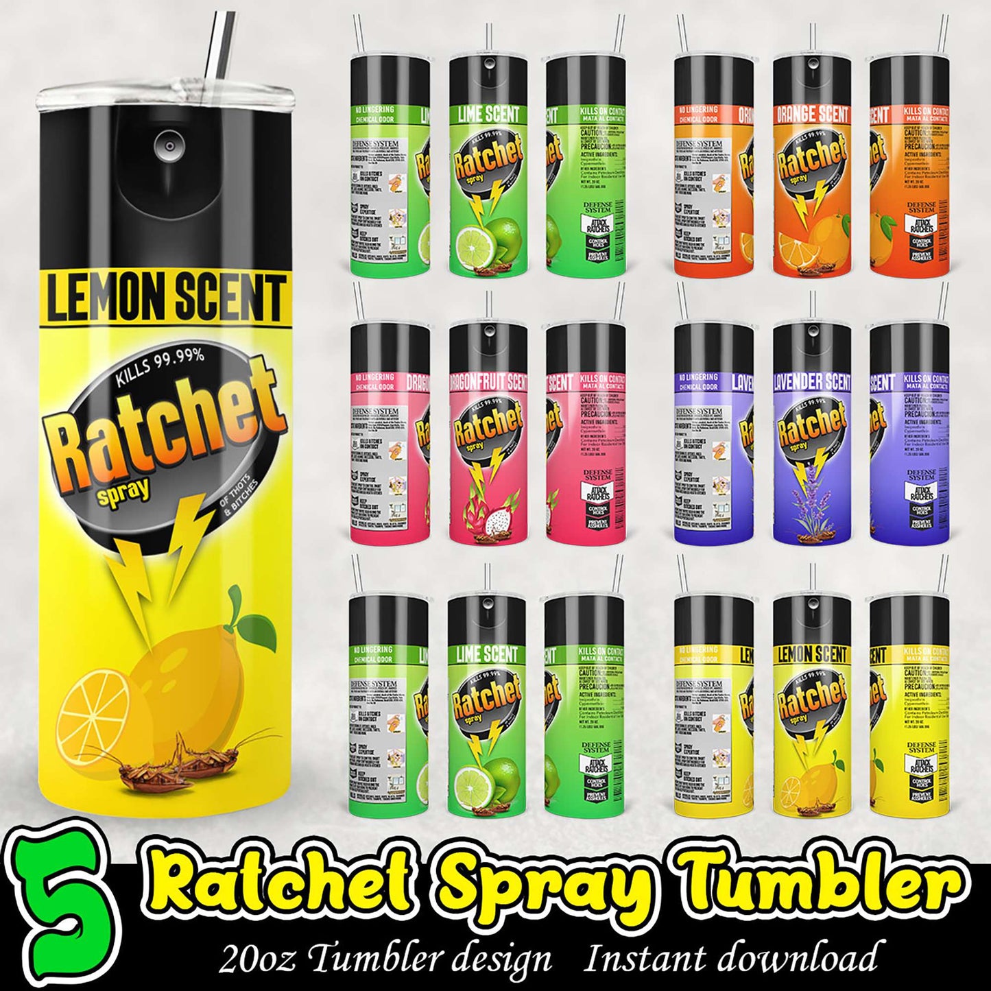 Ratchet Spray Tumbler Designs 20oz PNG