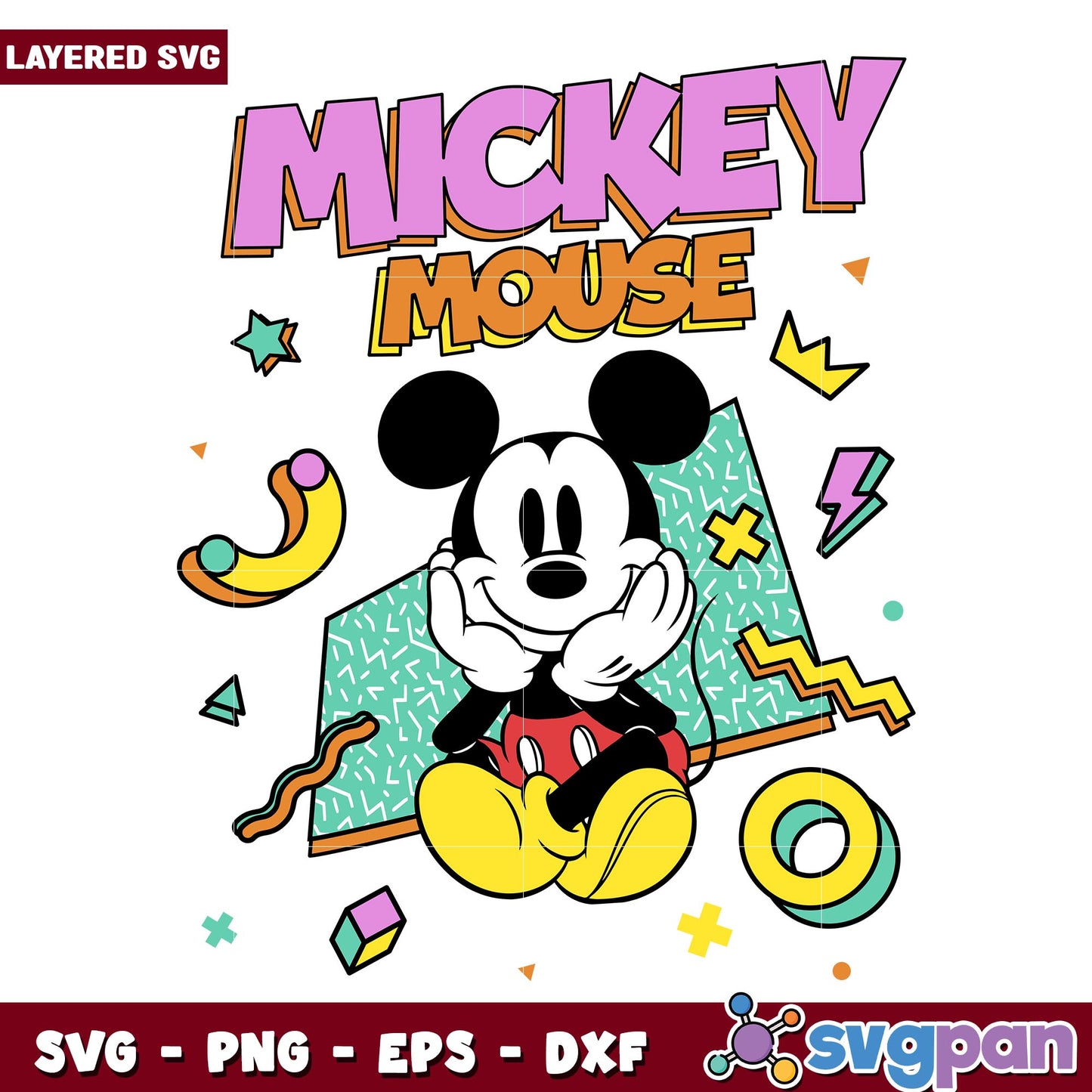 Retro Mickey Disney Classic svg, Disney characters svg, Digital Download