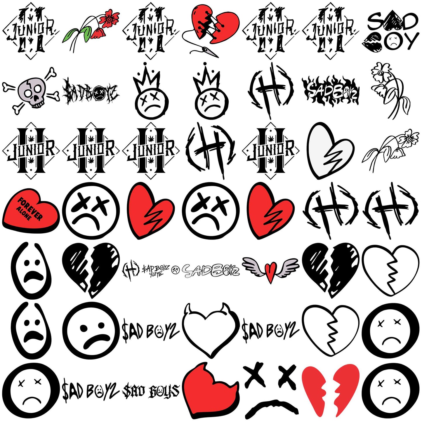 Sad boyz svg bundle, sad boyz tour svg, sad boyz merch svg
